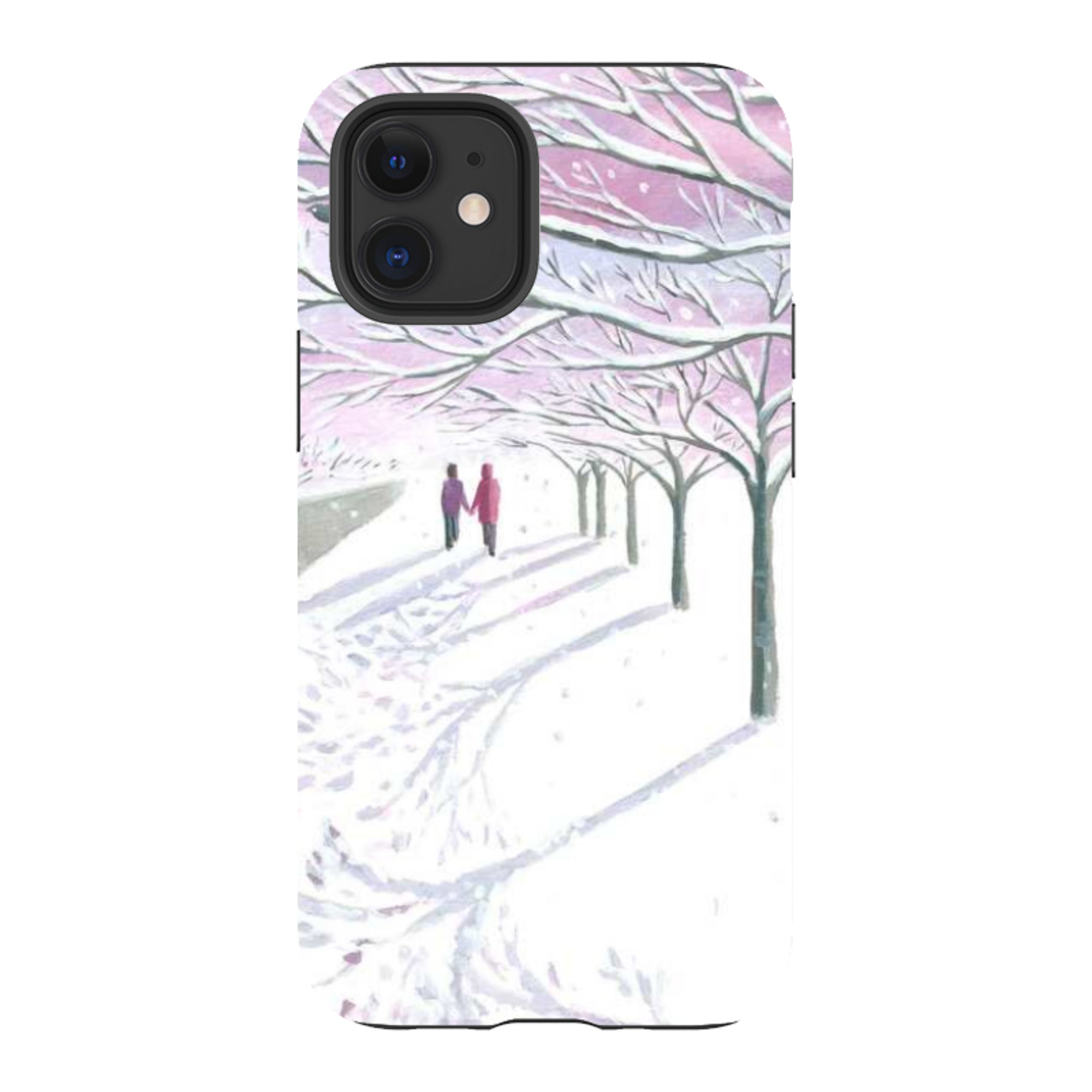 iPhone Tough Case - Snowy Park By Mary Stubberfield