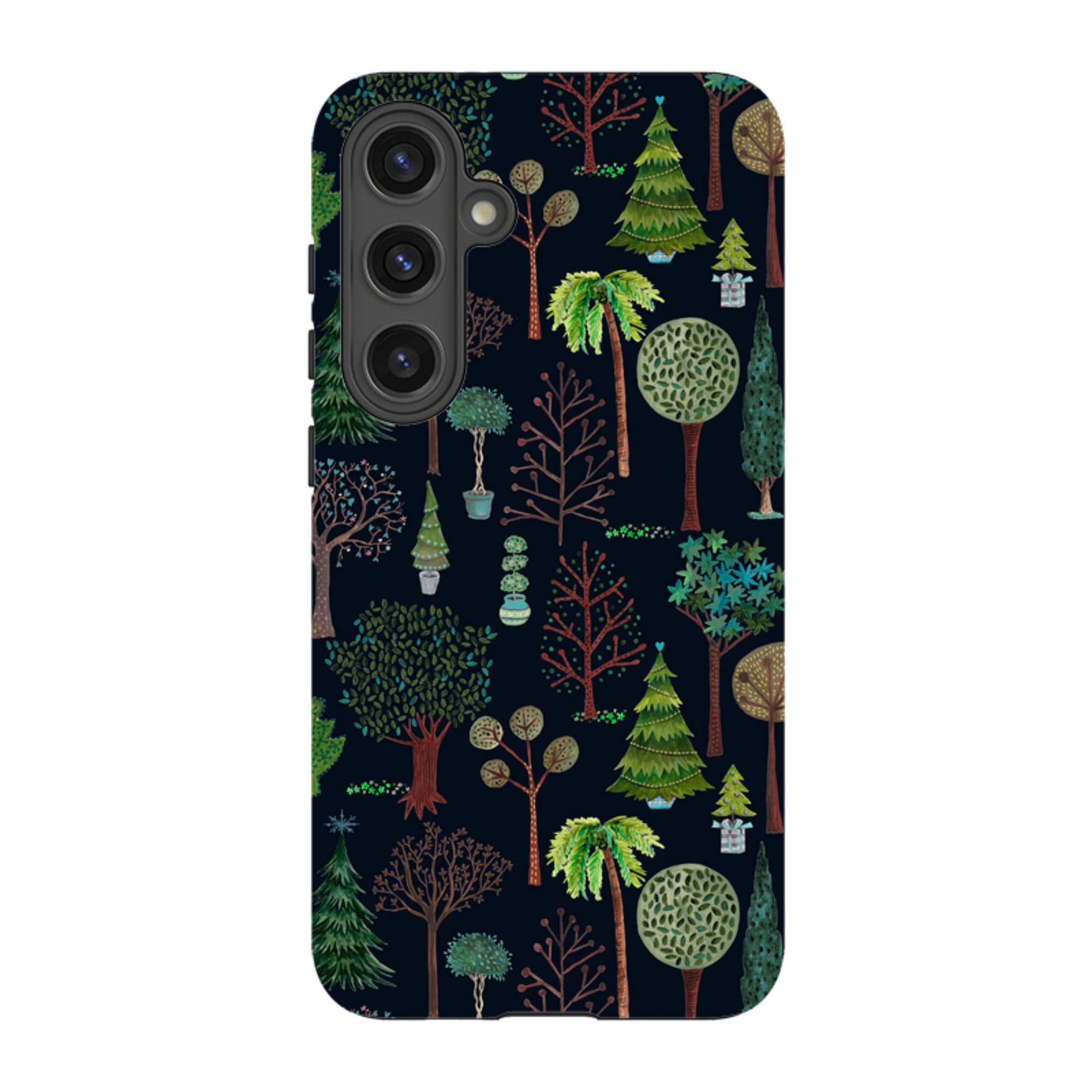 Samsung Tough Case - Xmas Trees Dark By Caroline Bonne Muller