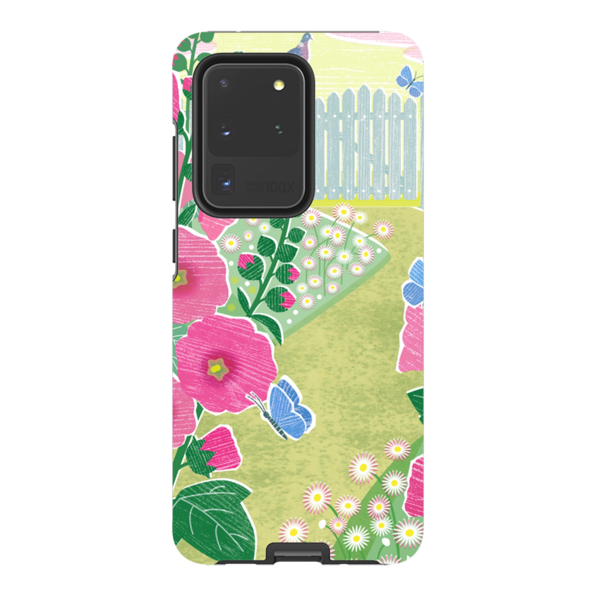 Samsung Tough Case - Hollyhocks By Liane Payne