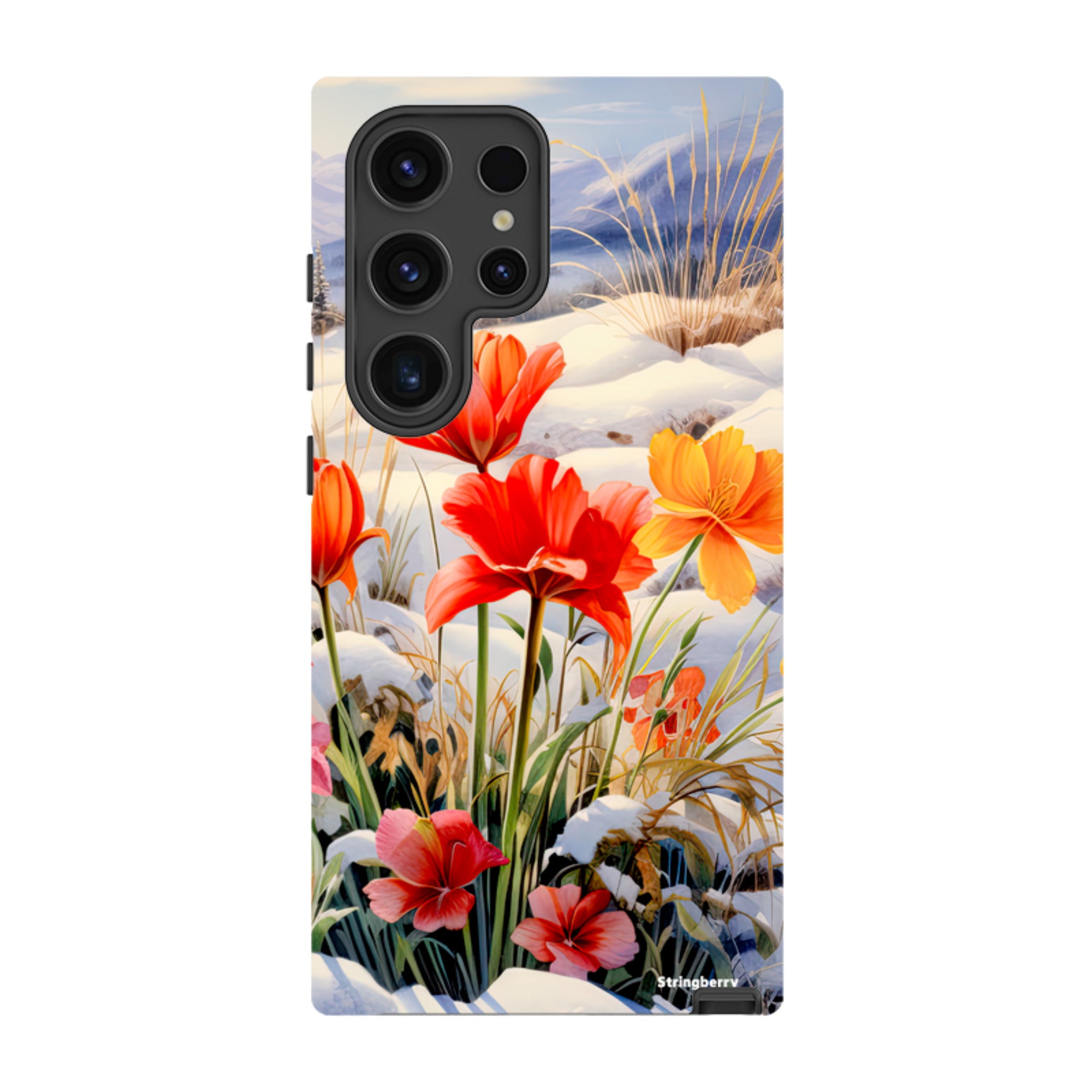 Samsung Tough Case - Winter Wild Flowers III