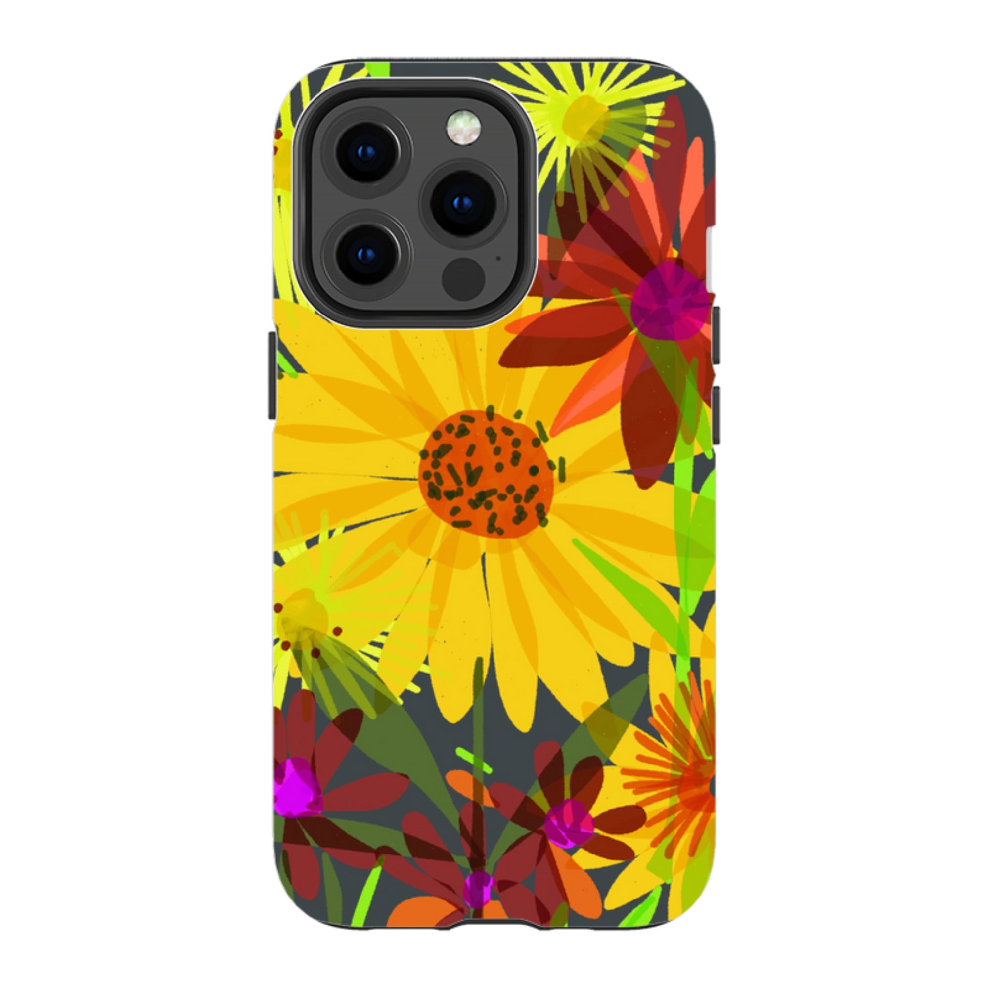 iPhone Tough Case - Sunflowers By Sarah Campbell