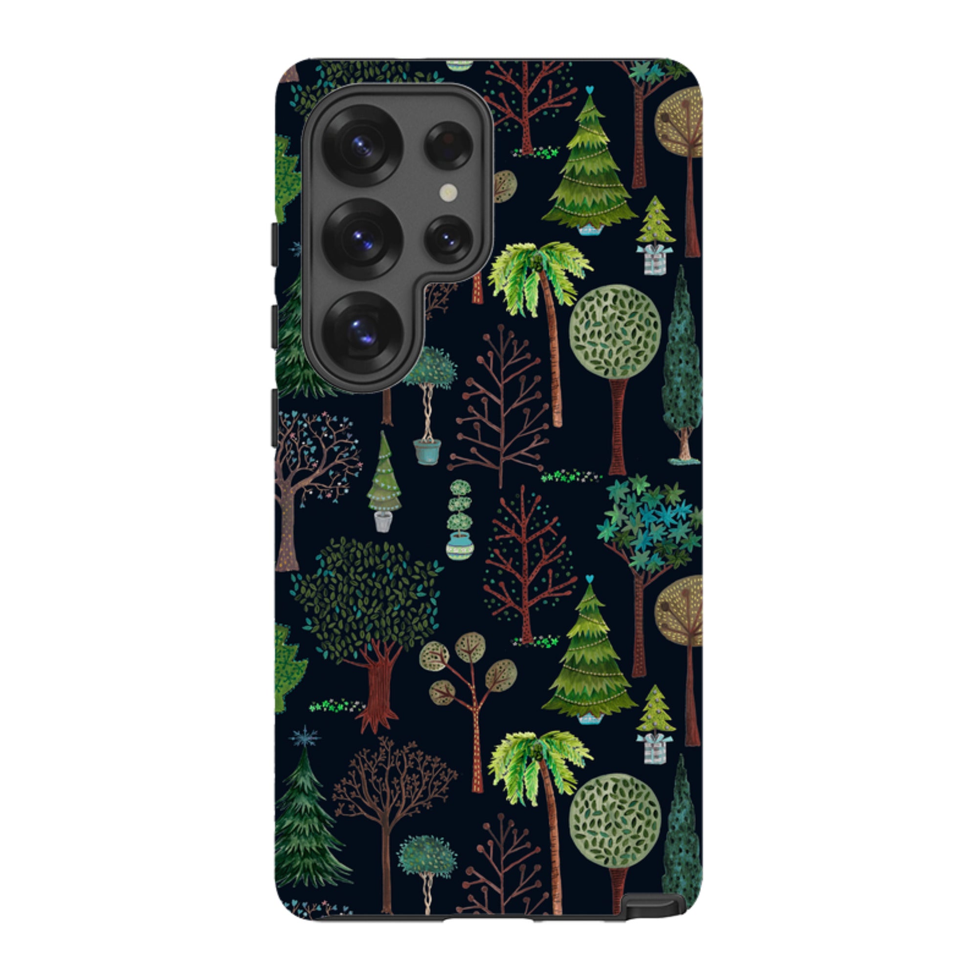 Samsung Tough Case - Xmas Trees Dark By Caroline Bonne Muller