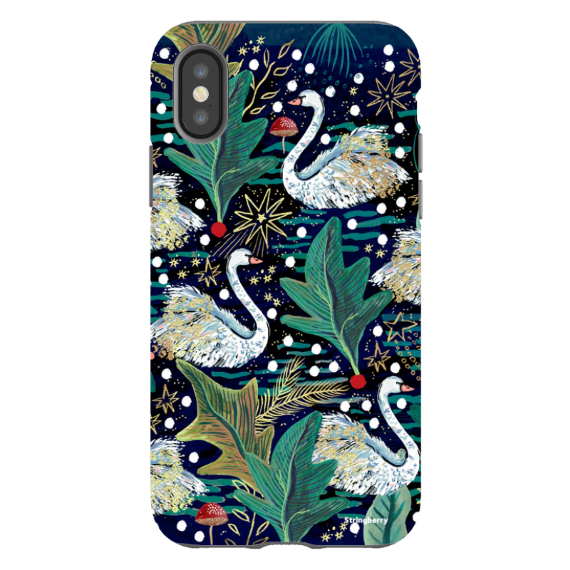 iPhone Tough Case - Swan By Emma Frances Grant