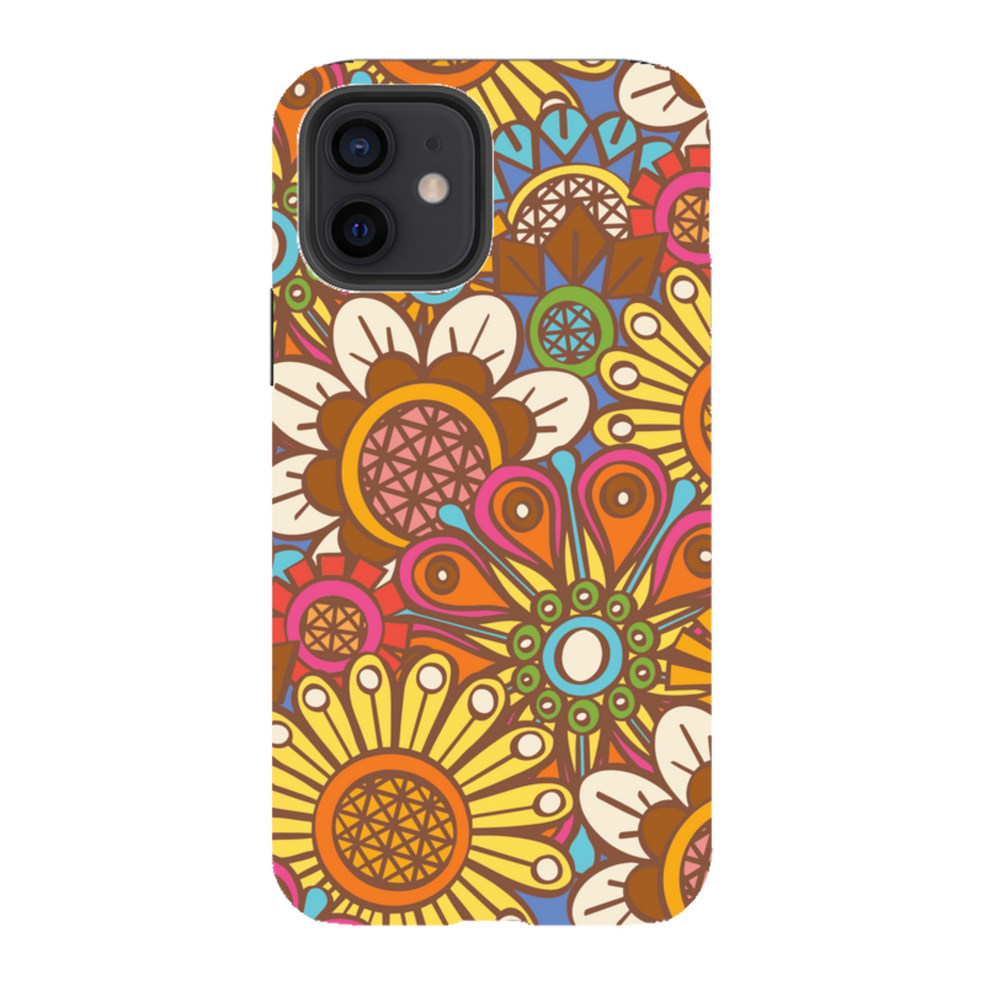 iPhone Tough Case - Retro Posy Brights By Amelia Bowman