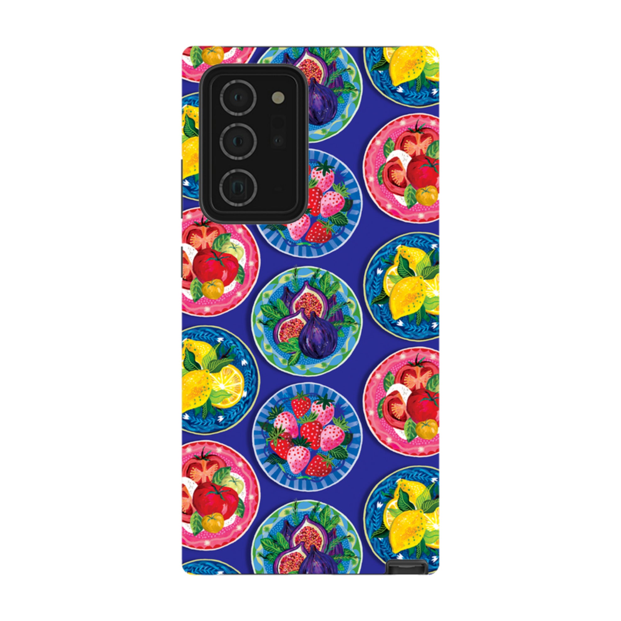 Samsung Tough  Case - Summer Plates Blue By Emma Frances Grant