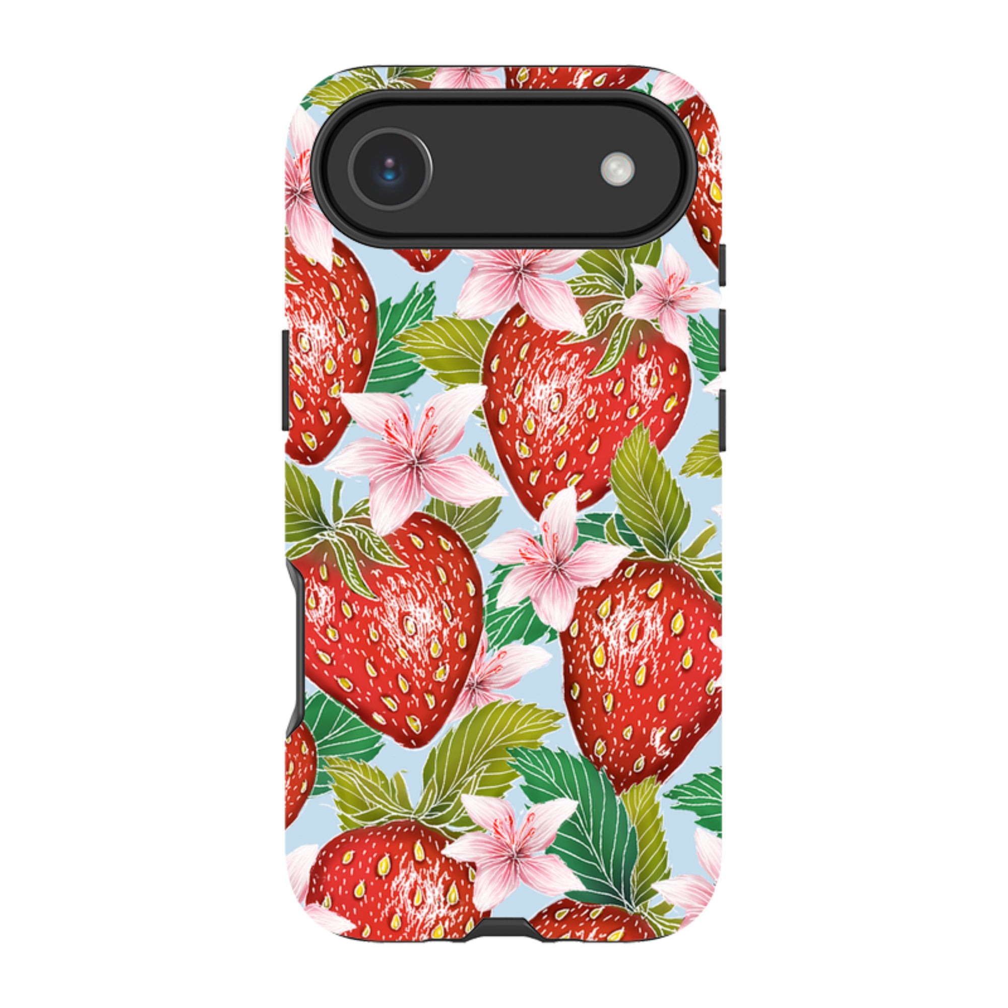 iPhone Tough Case - Blue Strawberries By Catherine Rowe