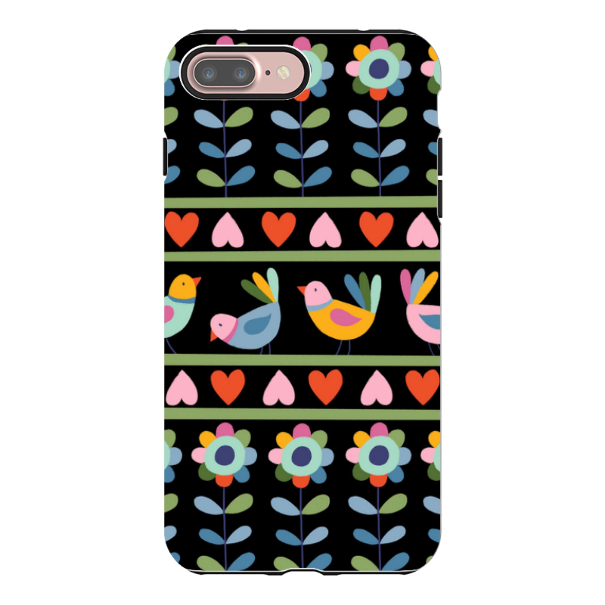 iPhone Tough Case - Folky Birds II By Suzy Taylor