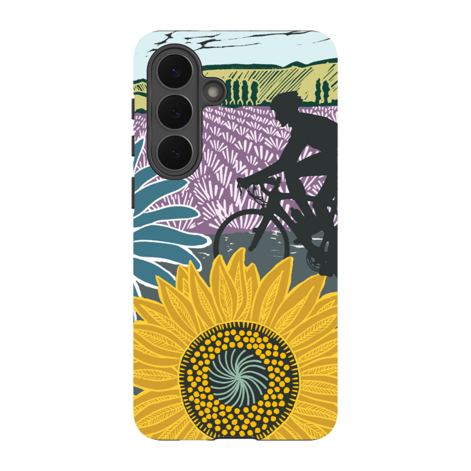 Samsung Tough Case - Bike and Sunflowers By Kate Heiss