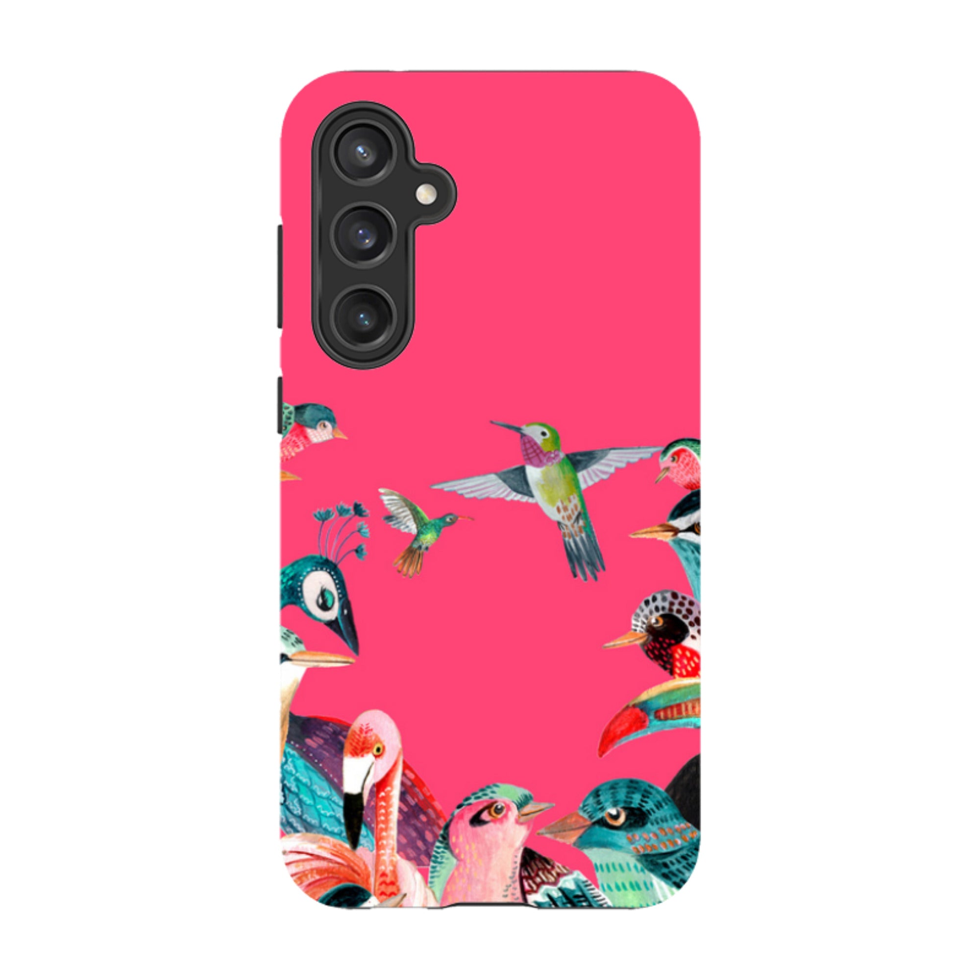 Samsung Tough Case - Pink Birds By Caroline Bonne Muller