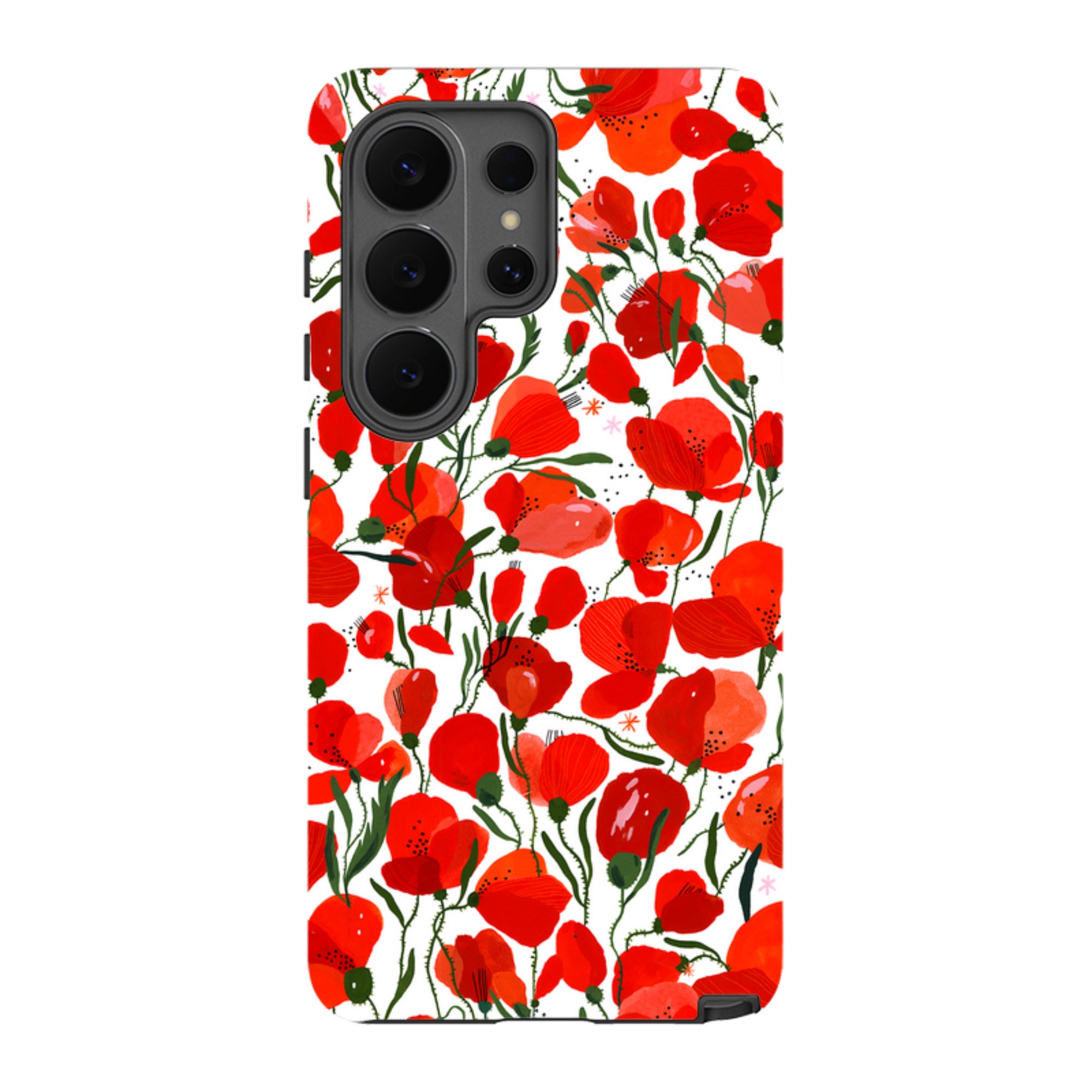 Samsung Tough Case - Poppies Pattern By Madalina Andronic