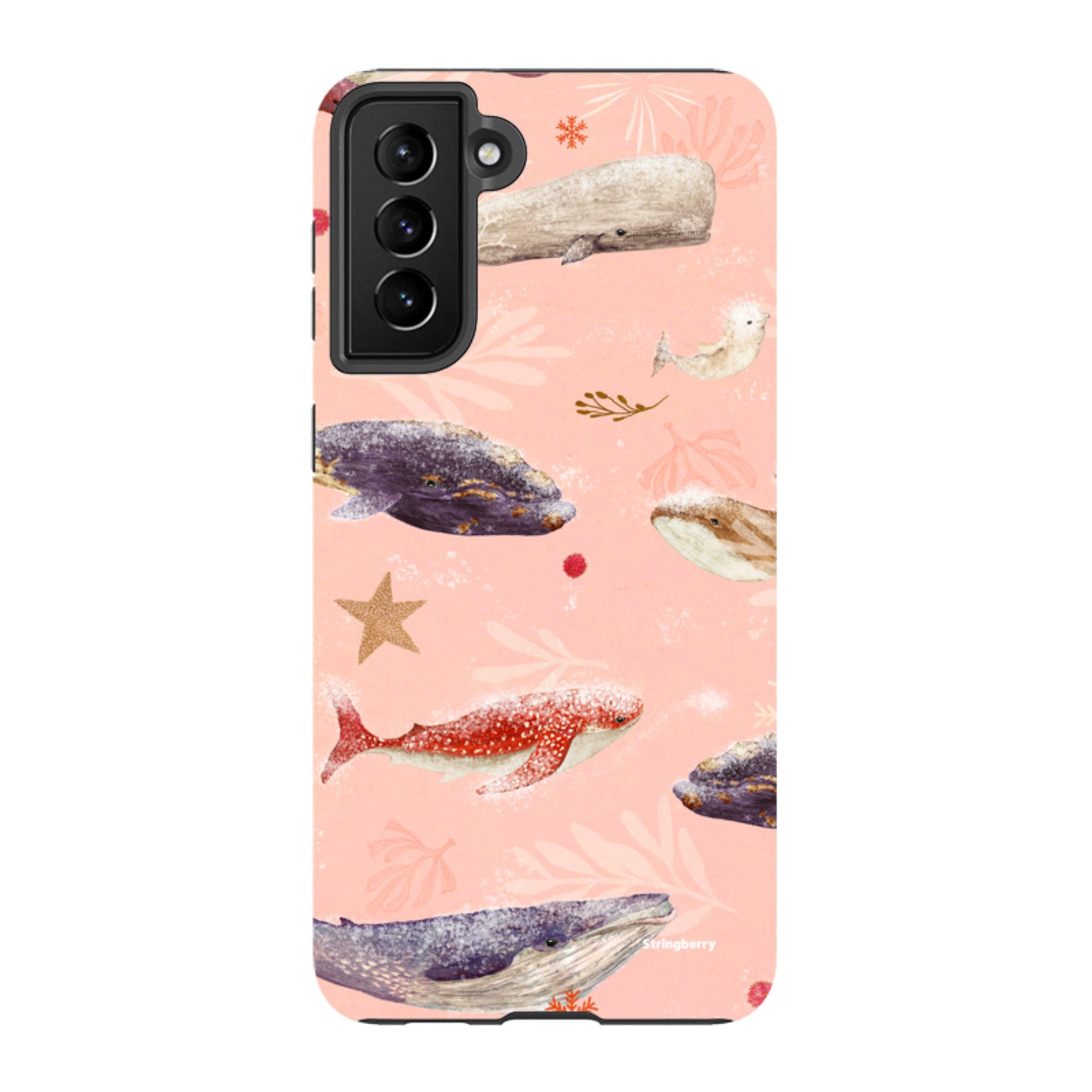 Samsung Tough Case - Sugar Plum Whales By Katherine Quinn