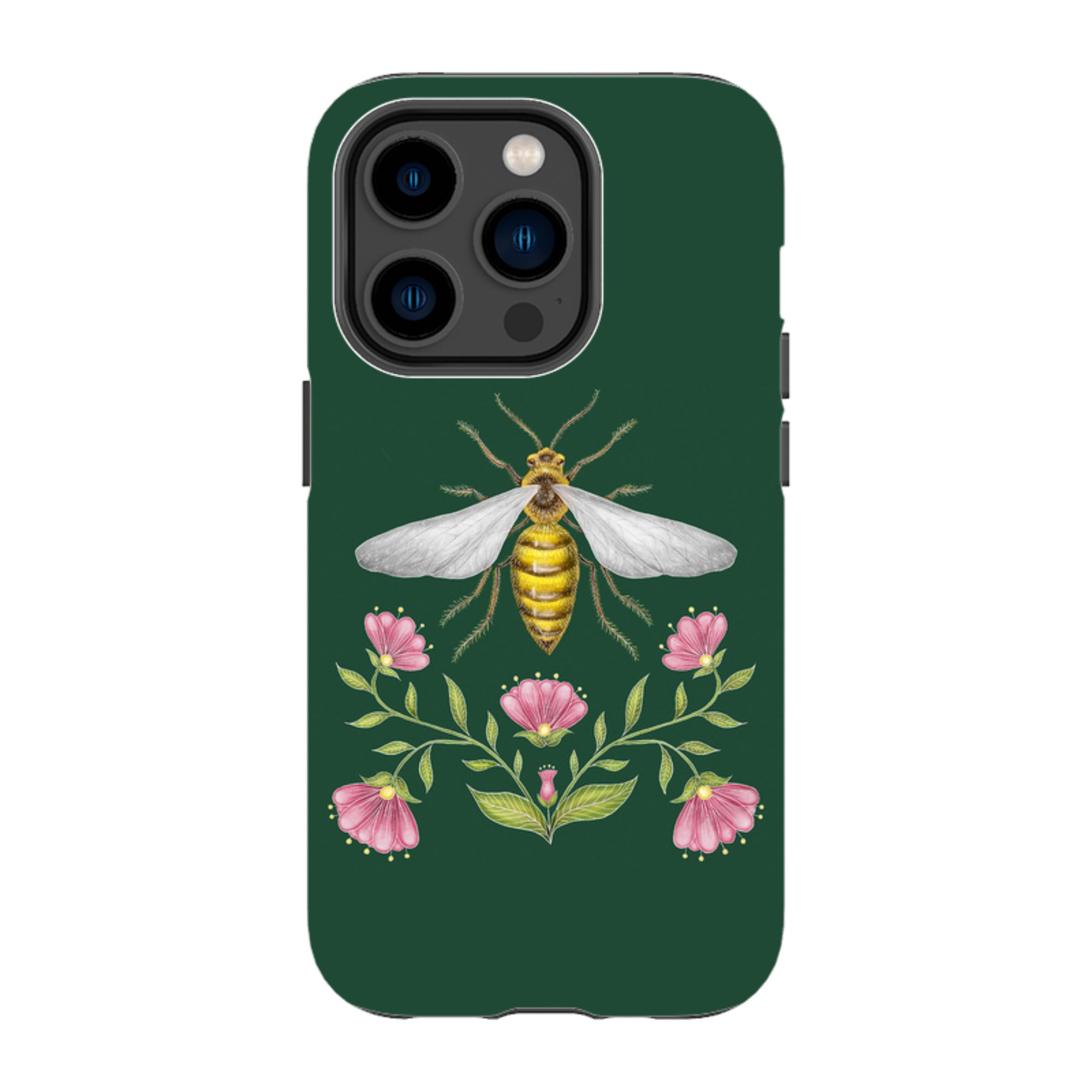 iPhone Tough Case - Wings Of Freedom Emerald By Catherine Rowe