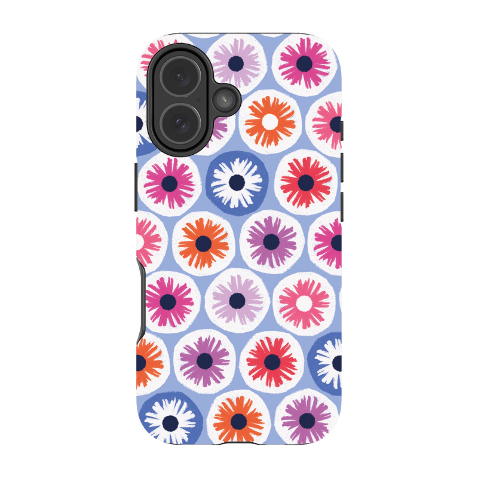 iPhone MagSafe Tough Case -  Penny Flowers Light Blue By Ali Brookes