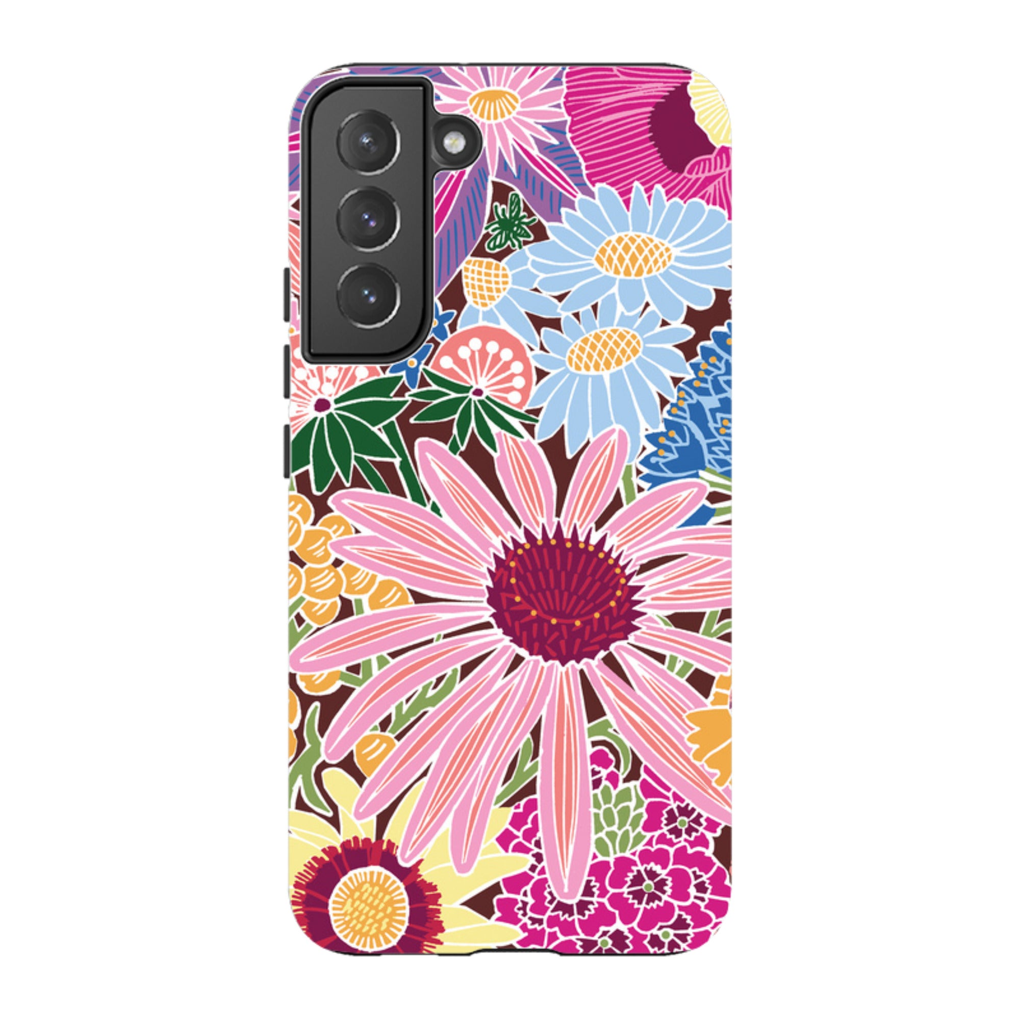 Samsung Tough Case - Jigsaw Floral 1 By kate Heiss