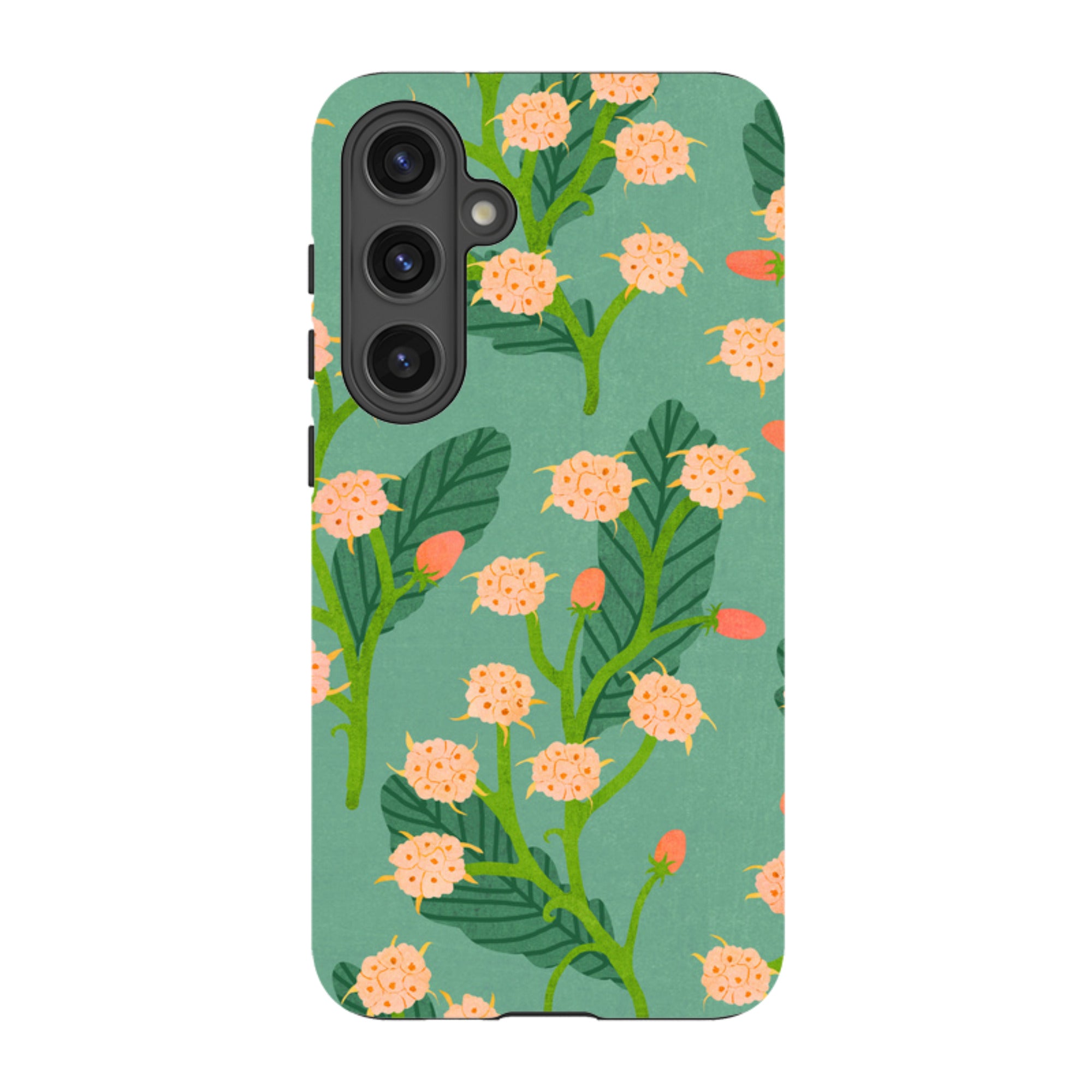 Samsung Tough Case - Summer Seeds Teal By Katherine Quinn