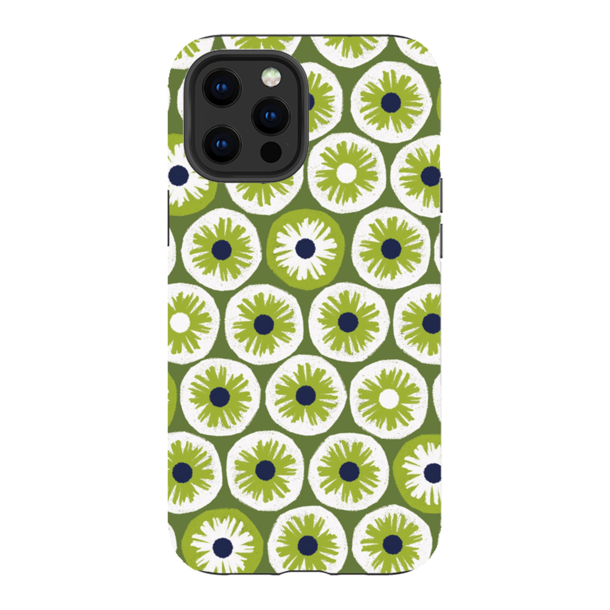 iPhone Tough Case - Penny Flowers Green By Ali Brookes