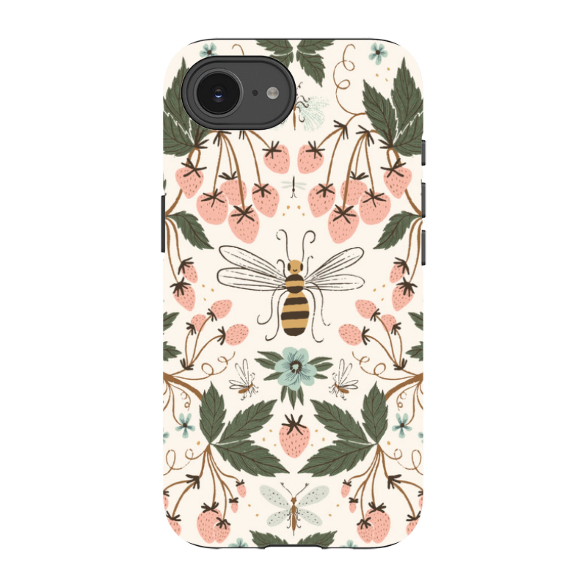 iPhone Tough Case - Bugs And Berries By Meghann Rader
