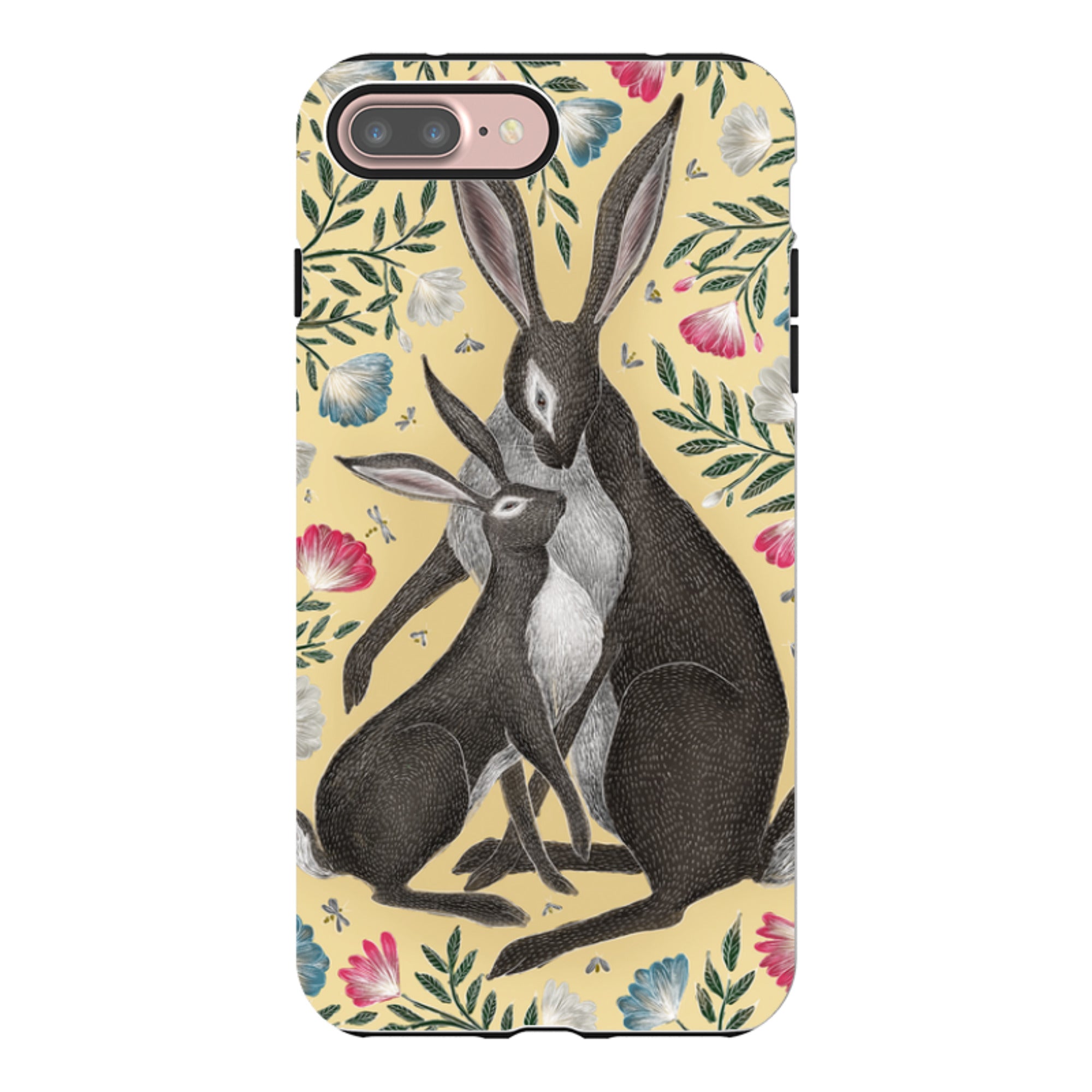 iPhone Tough Case - Mother And Baby Hare By Catherine Rowe
