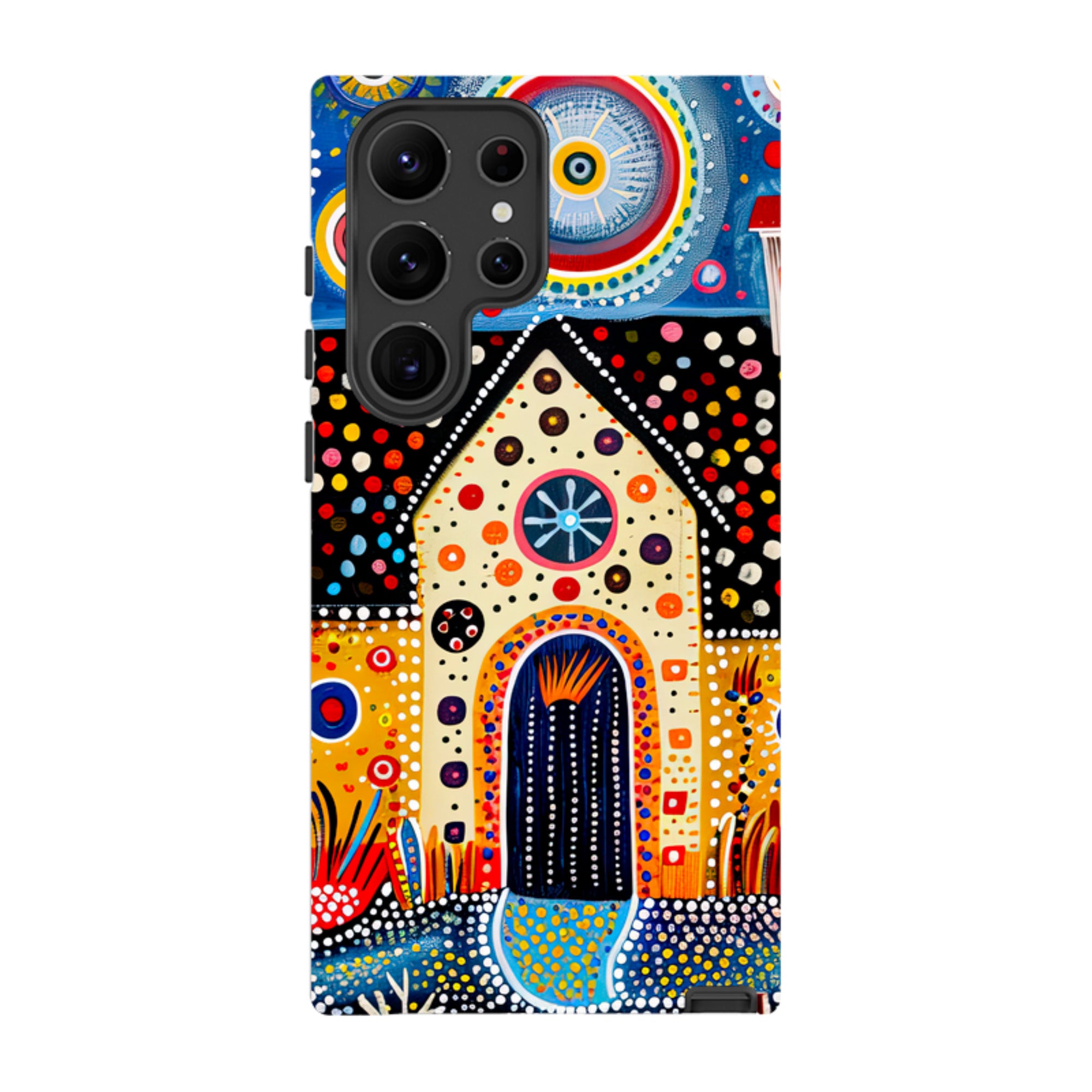 Samsung Tough Case - Folk Art House IX