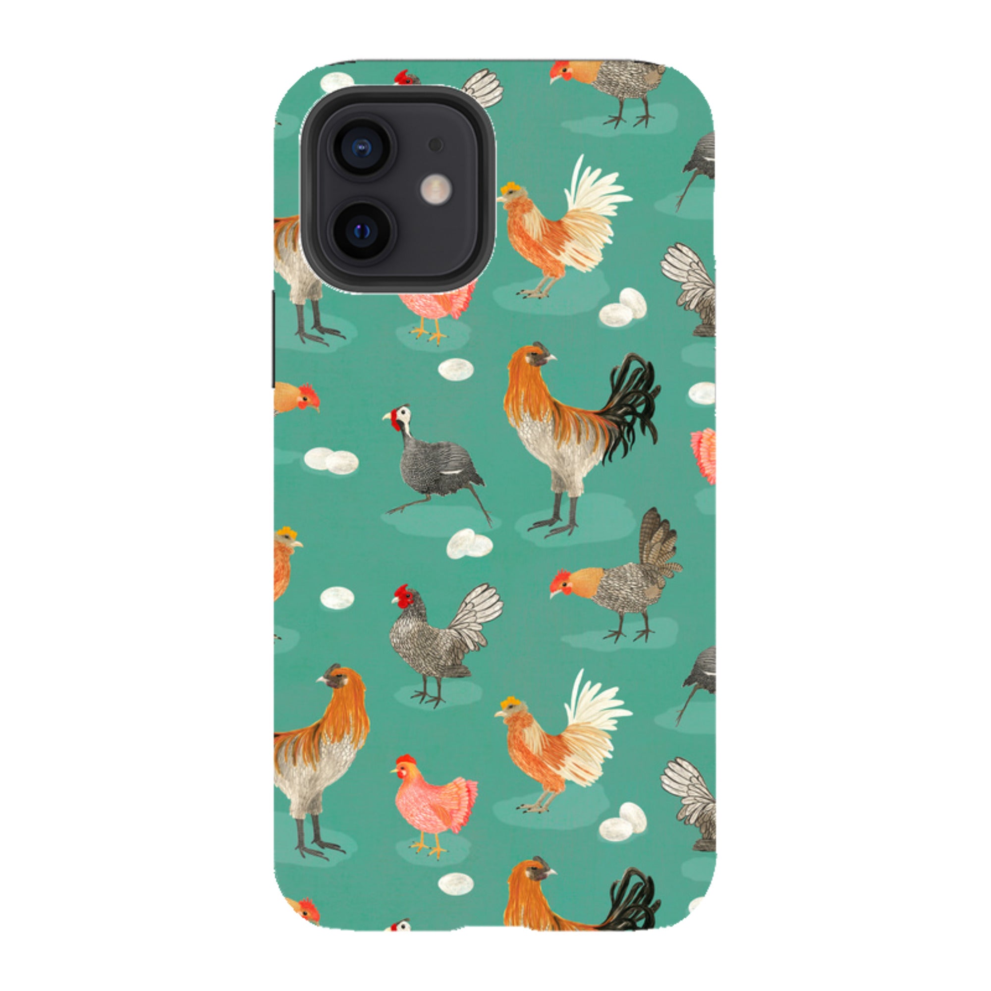 iPhone Tough Case - Chicken Teal By Katherine Quinn