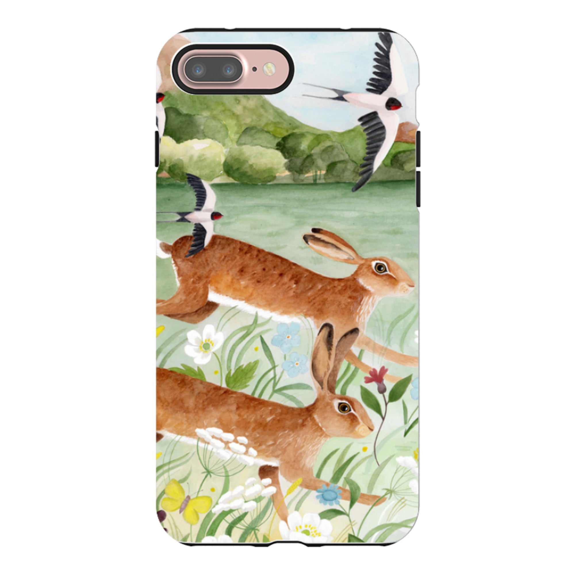 iPhone Tough Case - Hares By Bex Parkin