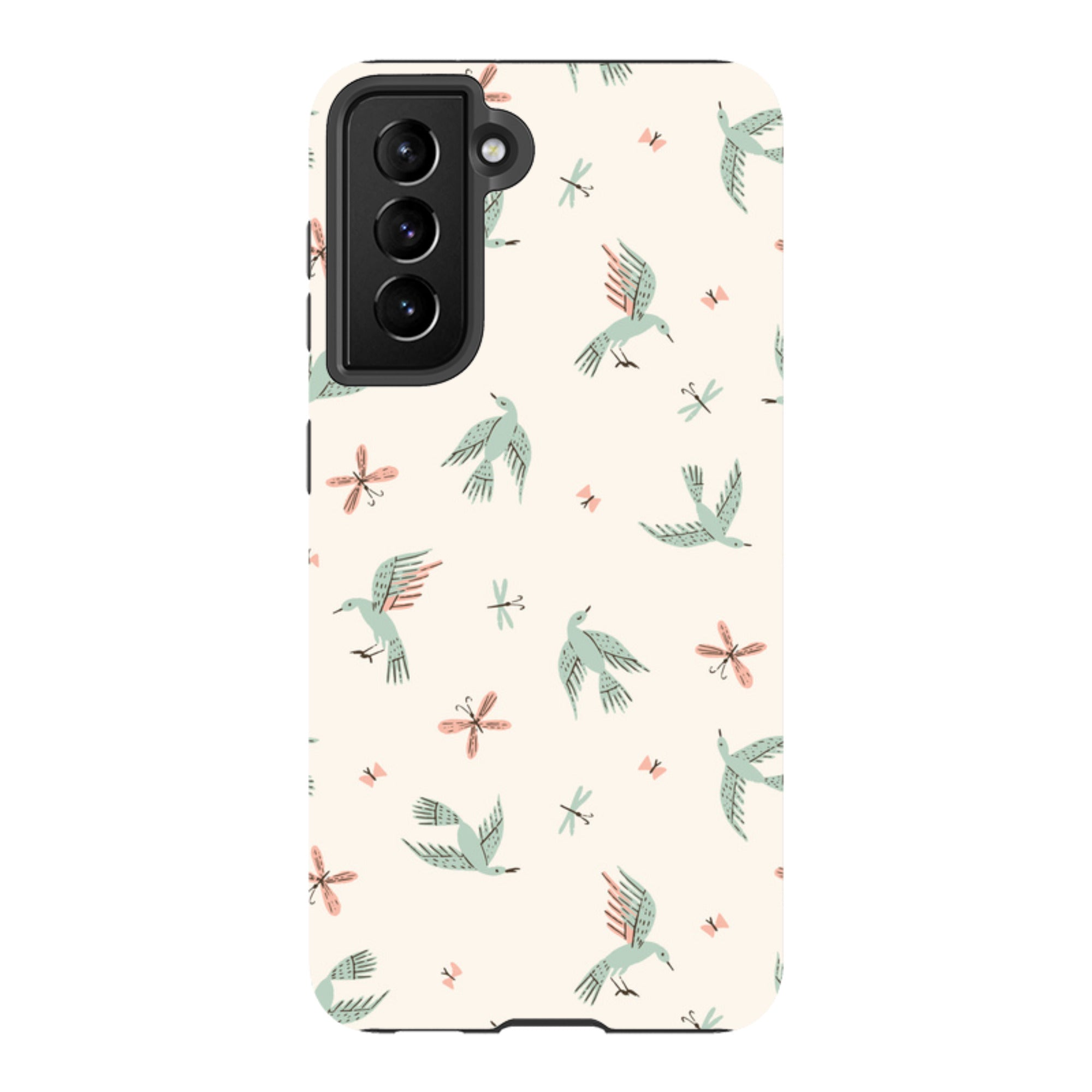 Samsung Tough Case - Birds And Butterflies Cream By Meghann Rader