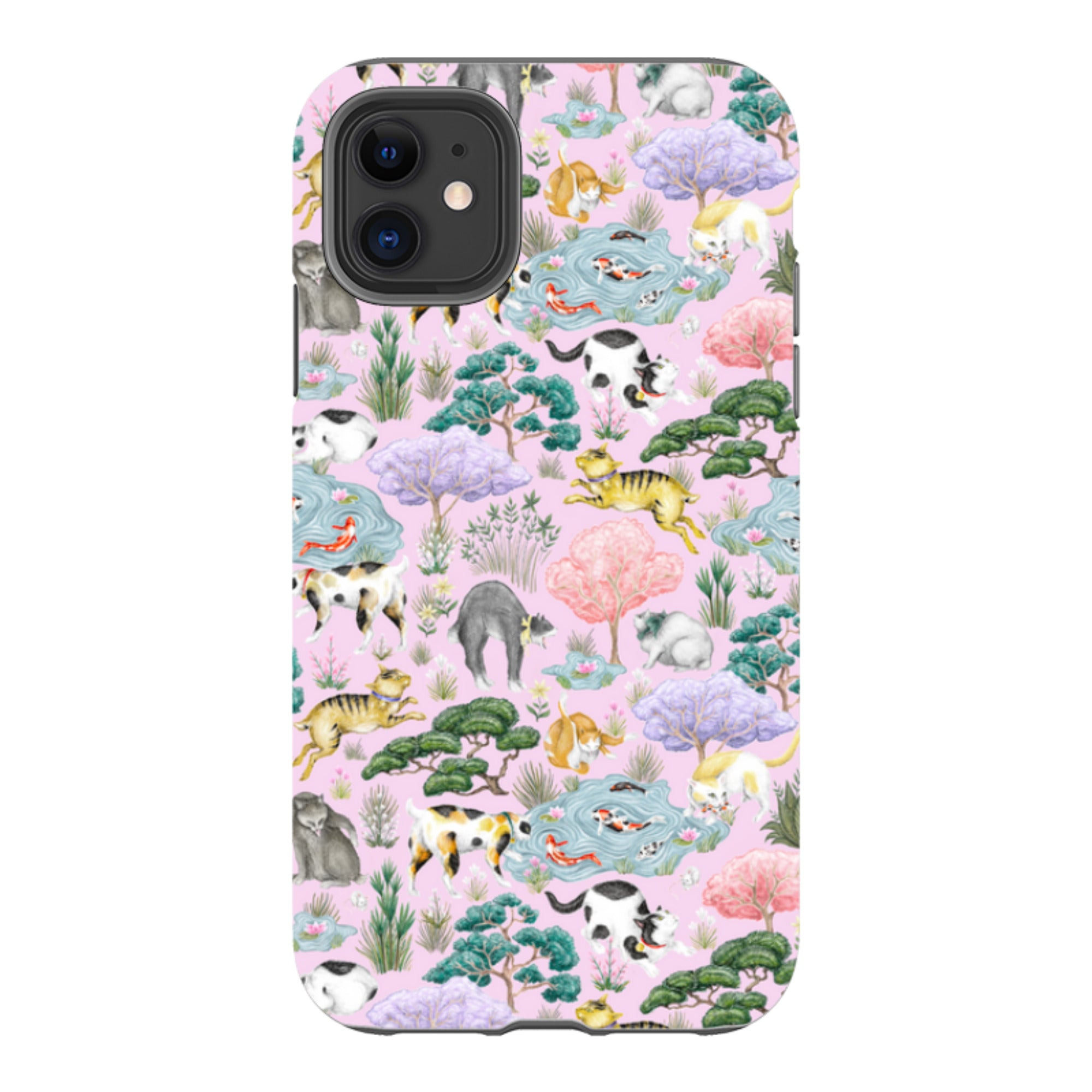 iPhone Tough Case - Cat Garden By Catherine Rowe