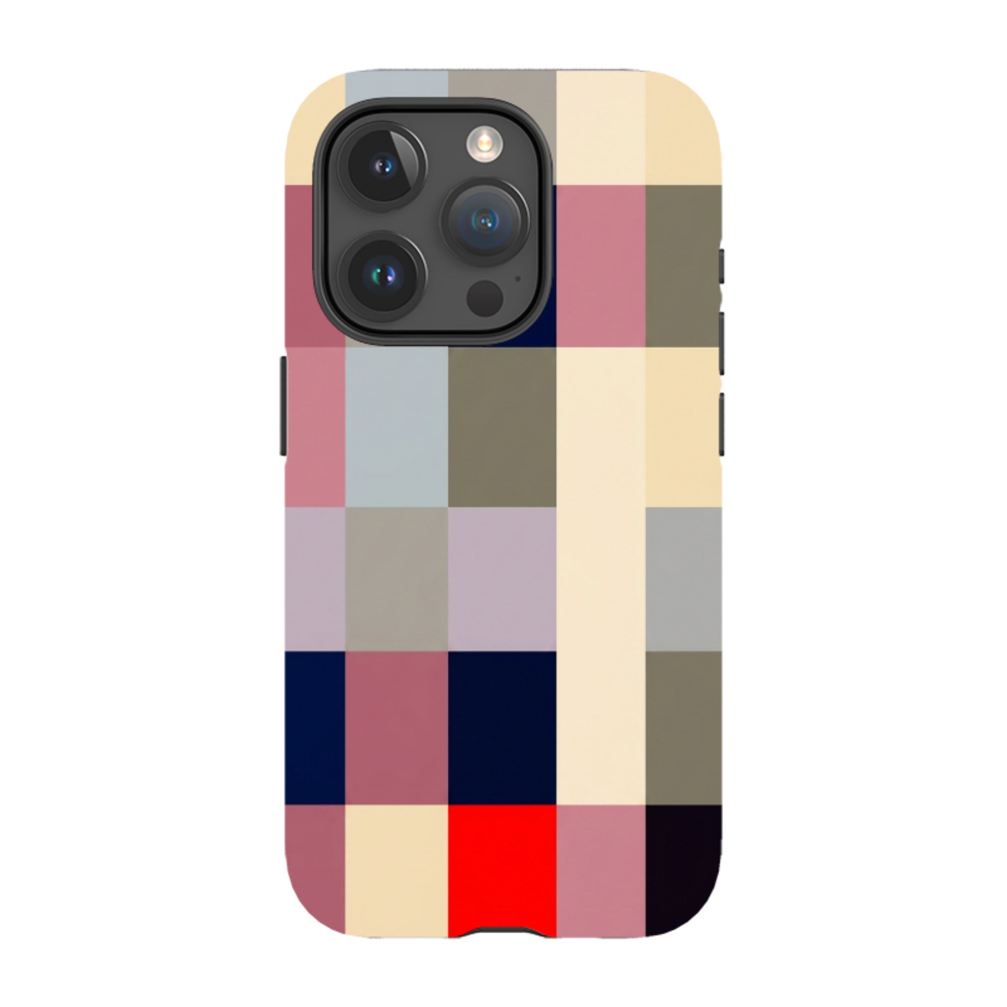 iPhone Tough Case - Retro Plaid