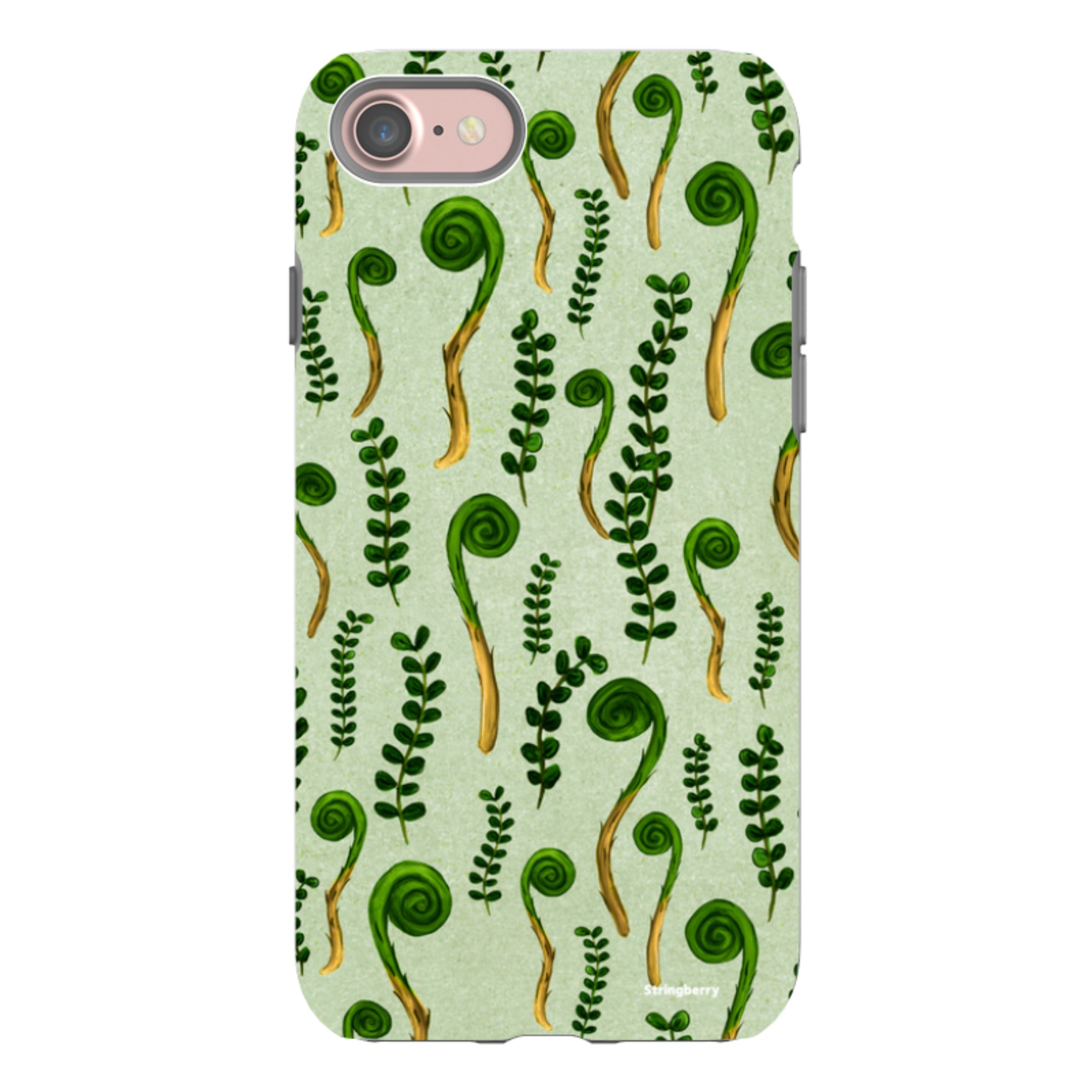 iPhone Tough Case - Fern Fronds By Katherine Quinn