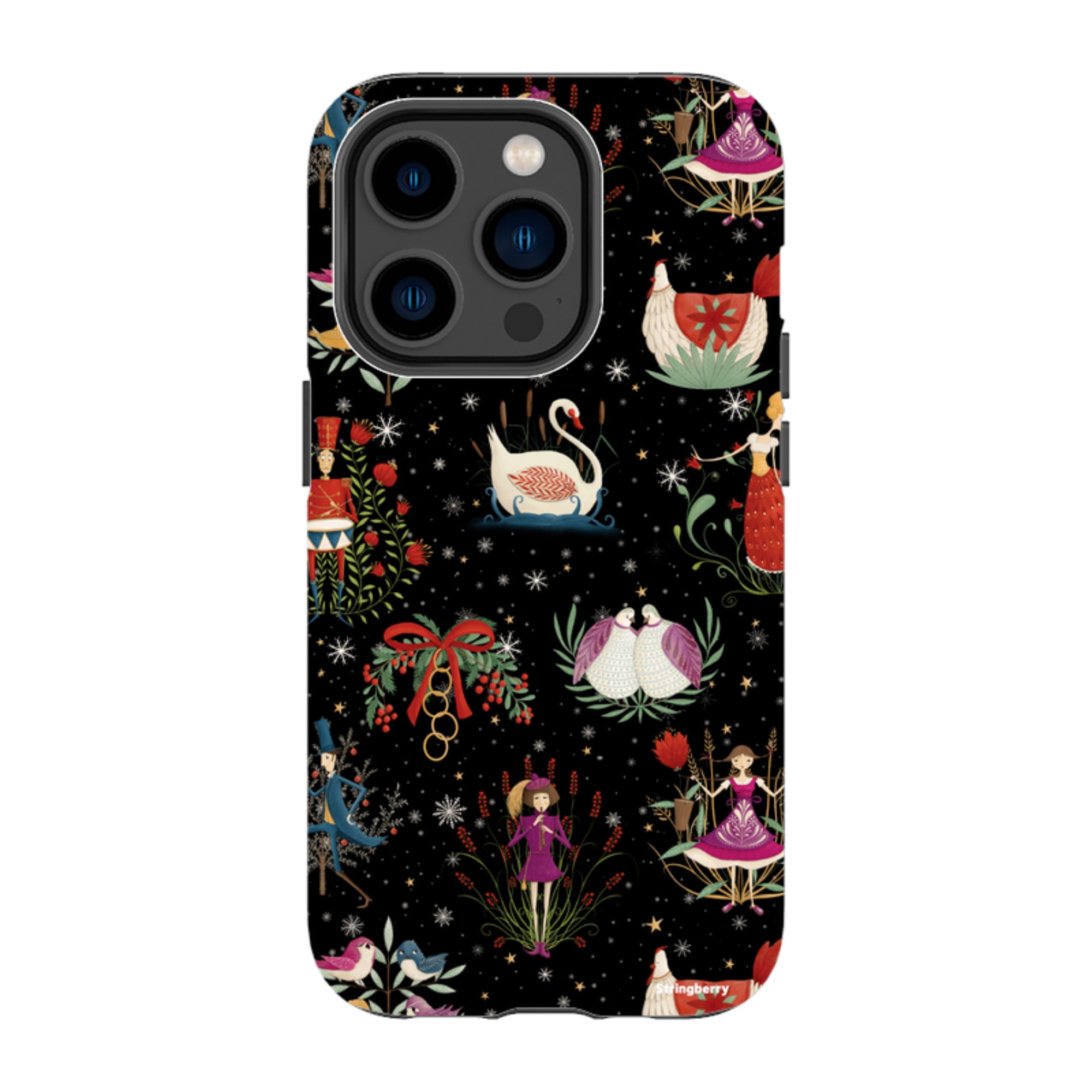 iPhone Tough Case - Twelve Days Black By Maja Lindberg