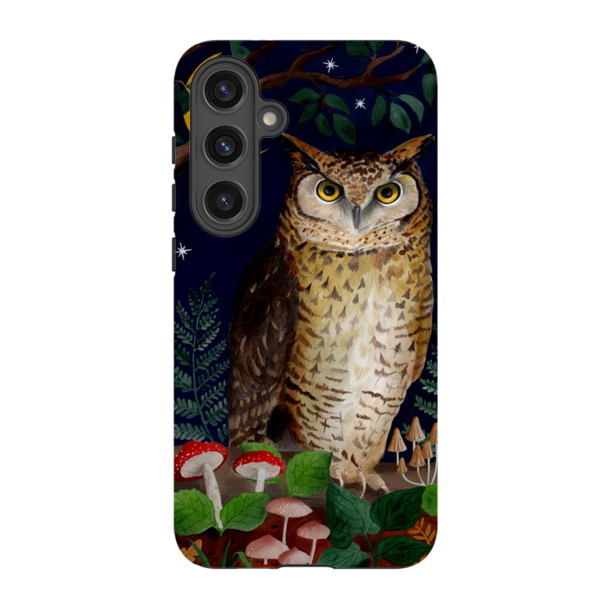Samsung Tough Case - Mushroom Owl By Bex Parkin