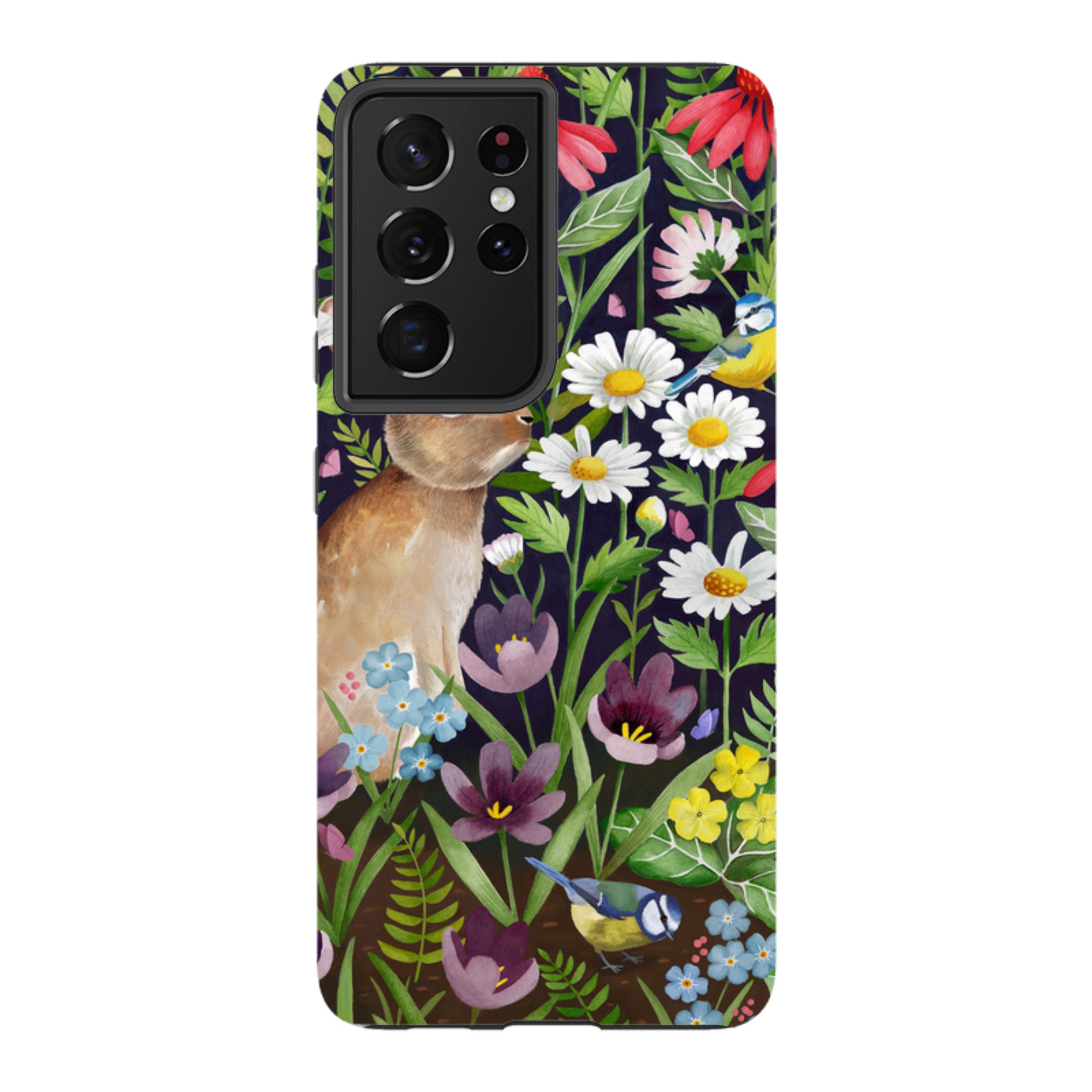 Samsung Tough Case - Rabbit And Wildflowers By Bex Parkin