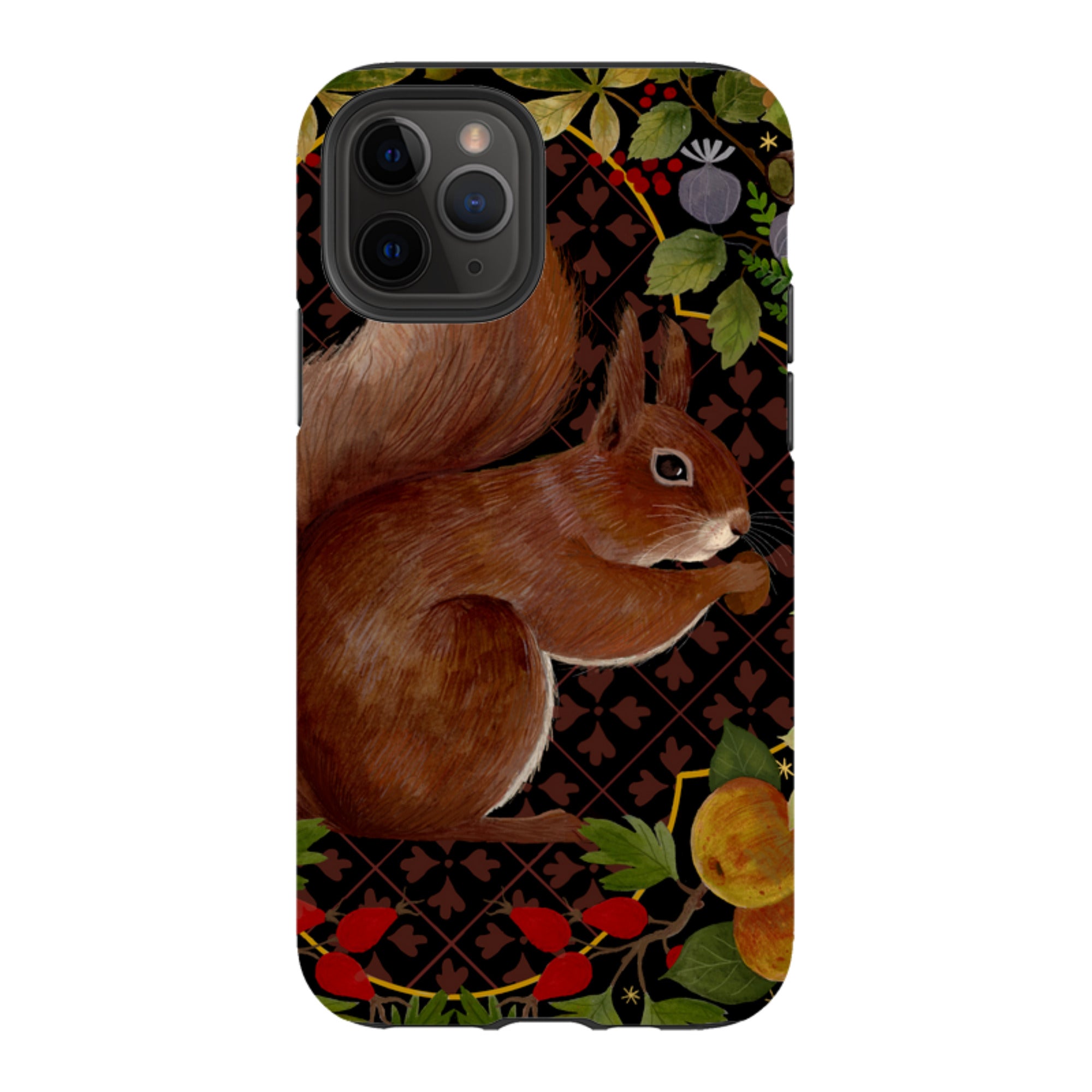 iPhone Tough Case - Squirrel Border By Bex Parkin