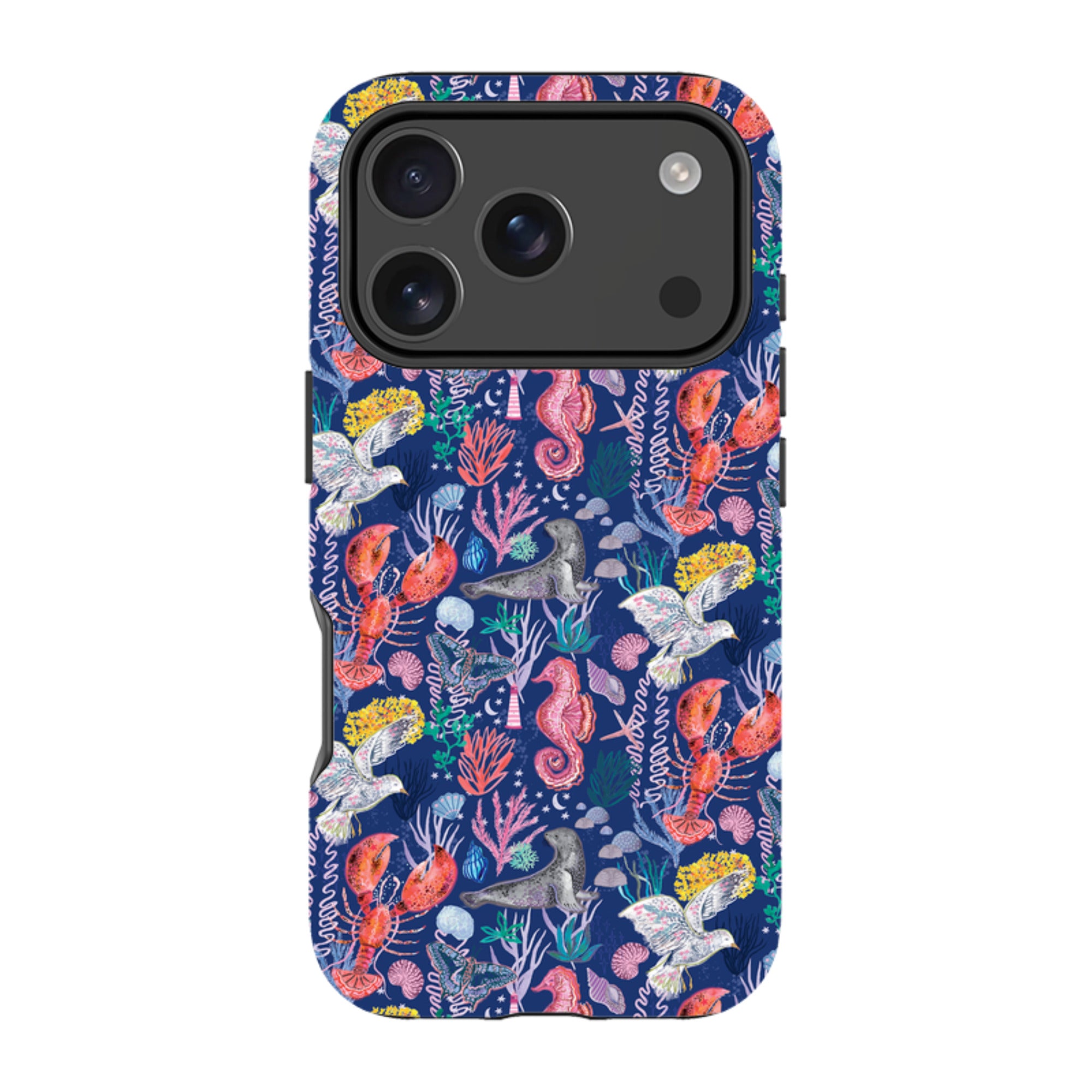 iPhone MagSafe Tough Case - Coastline Pattern C By Emma Frances Grant