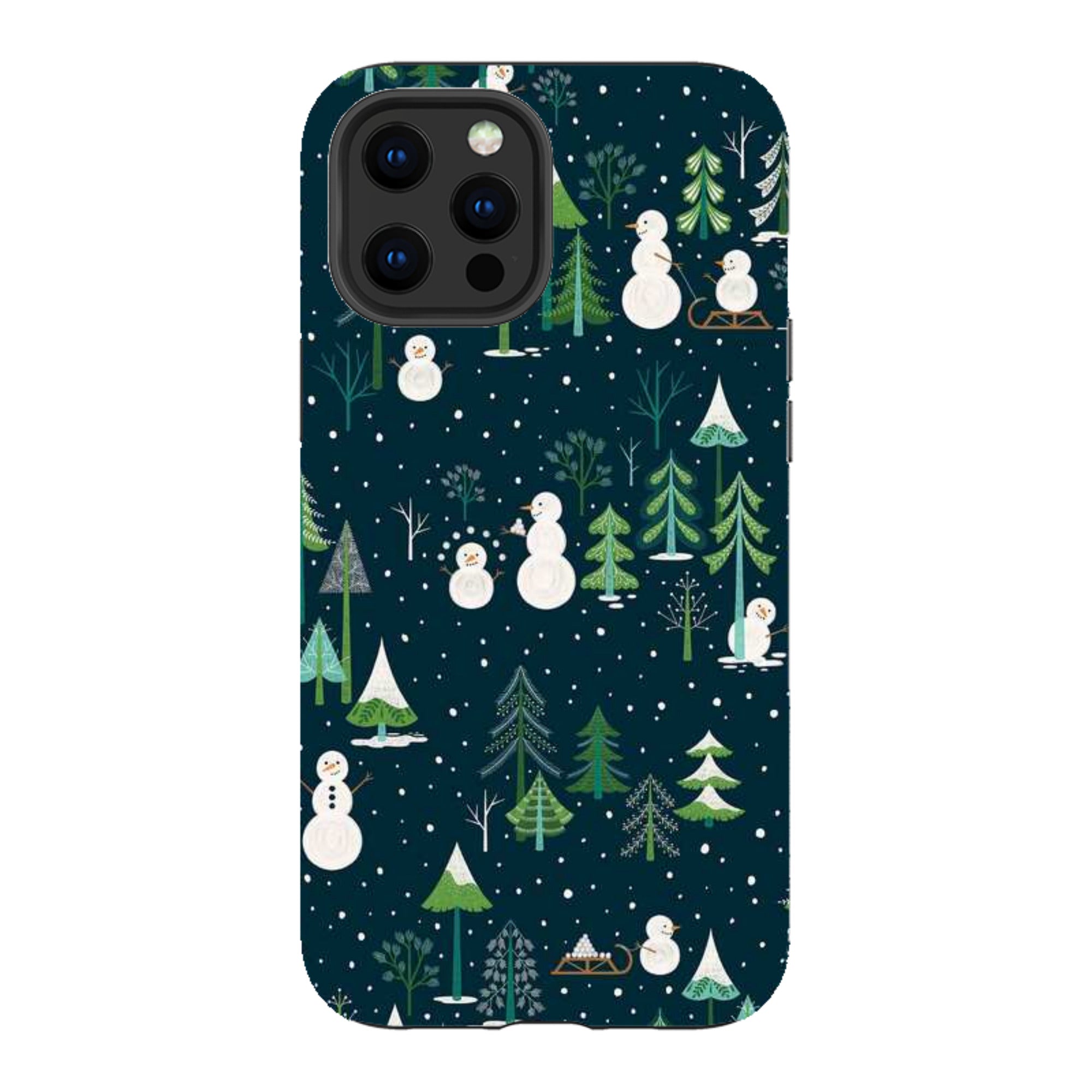 iPhone Tough Case - Snowman Playground By Jenny Zemanek