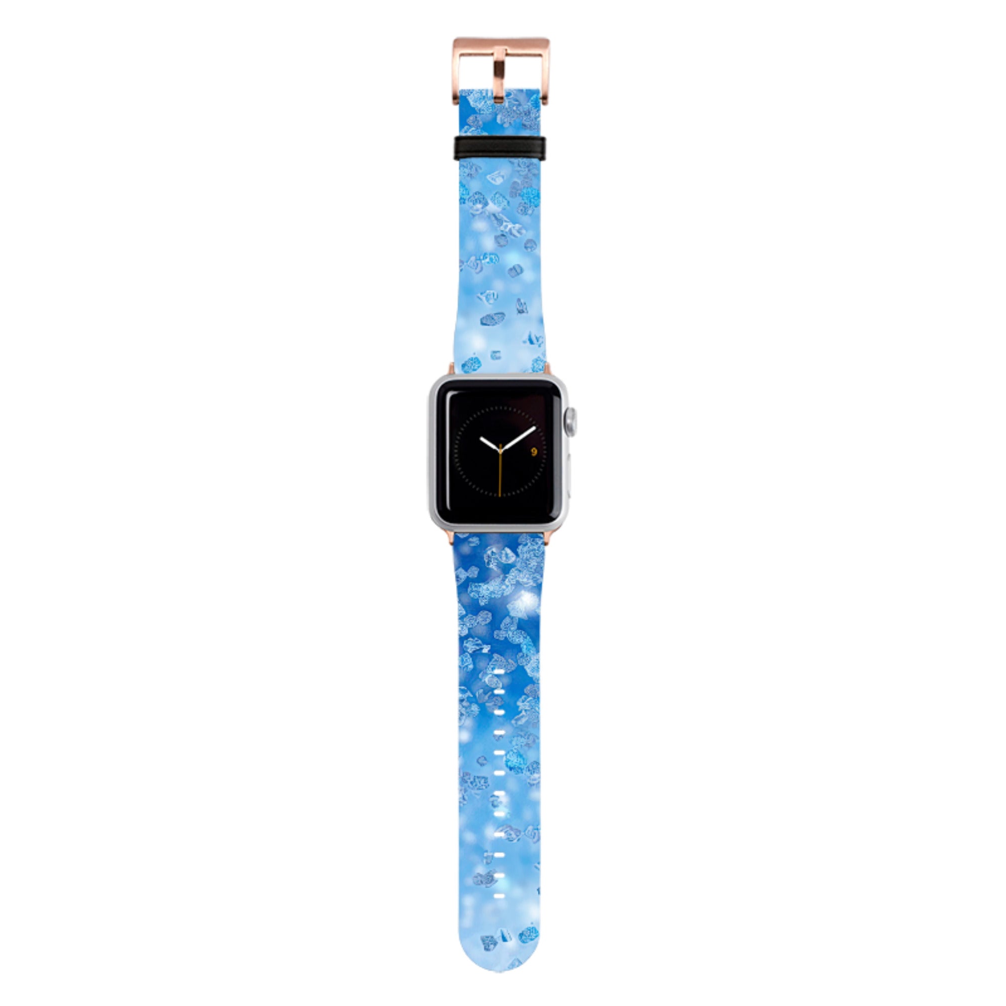 Blue Glitter Apple Watch Strap