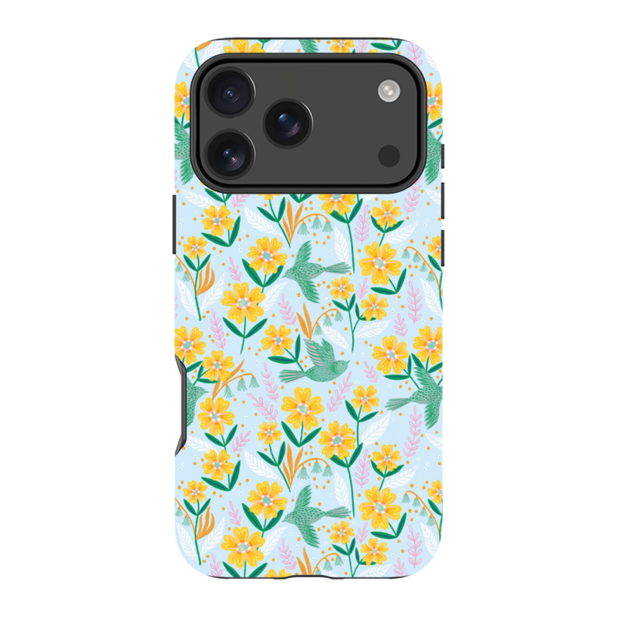 iPhone Tough Case - Sweet Birds Blue By Lee Foster Wilson