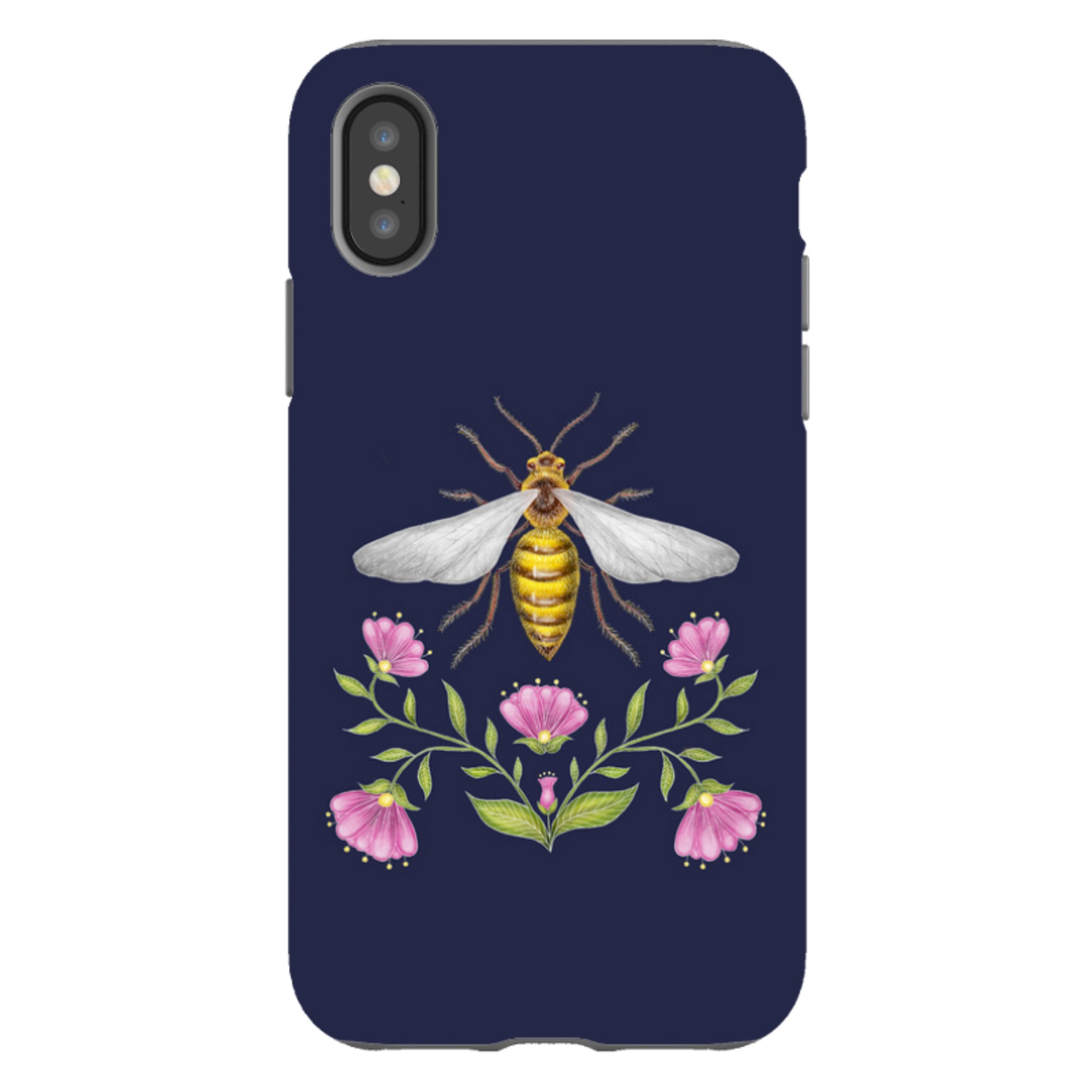 iPhone Tough Case - Wings Of Freedom Navy By Catherine Rowe