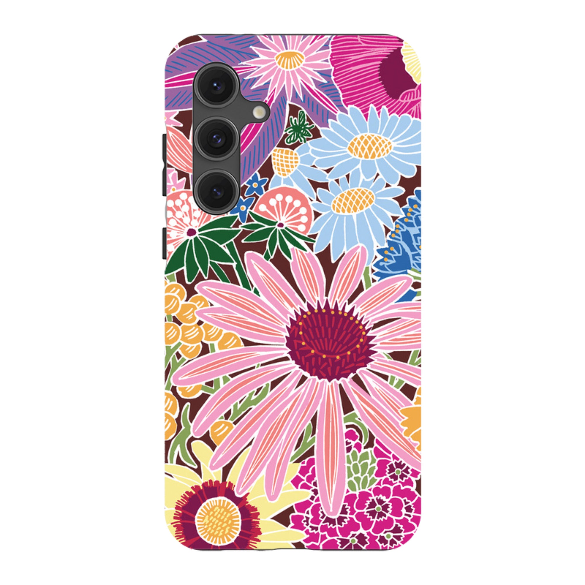 Samsung Tough Case - Jigsaw Floral 1 By kate Heiss