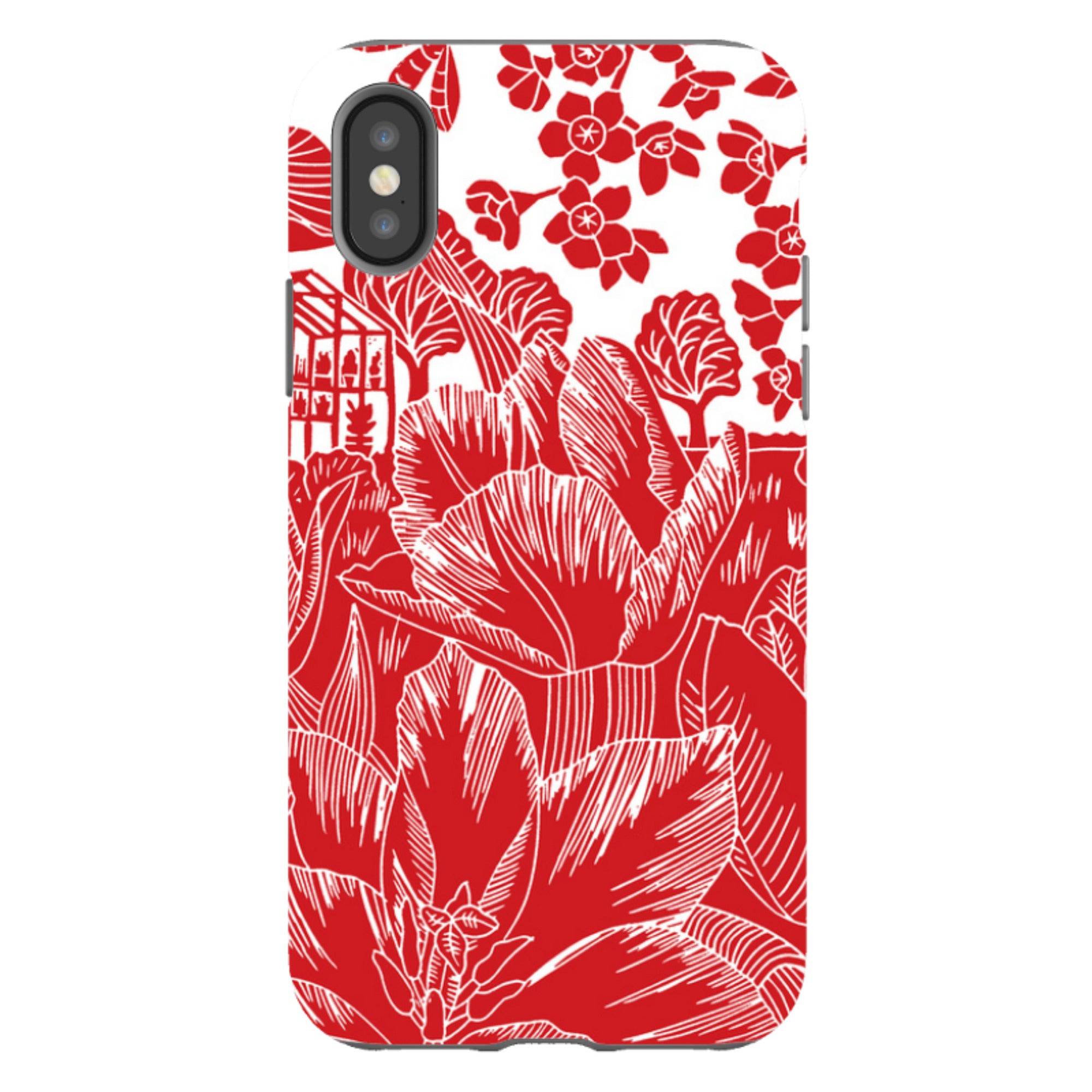 iPhone Tough Case - Tulip Silhouette By Kate Heiss