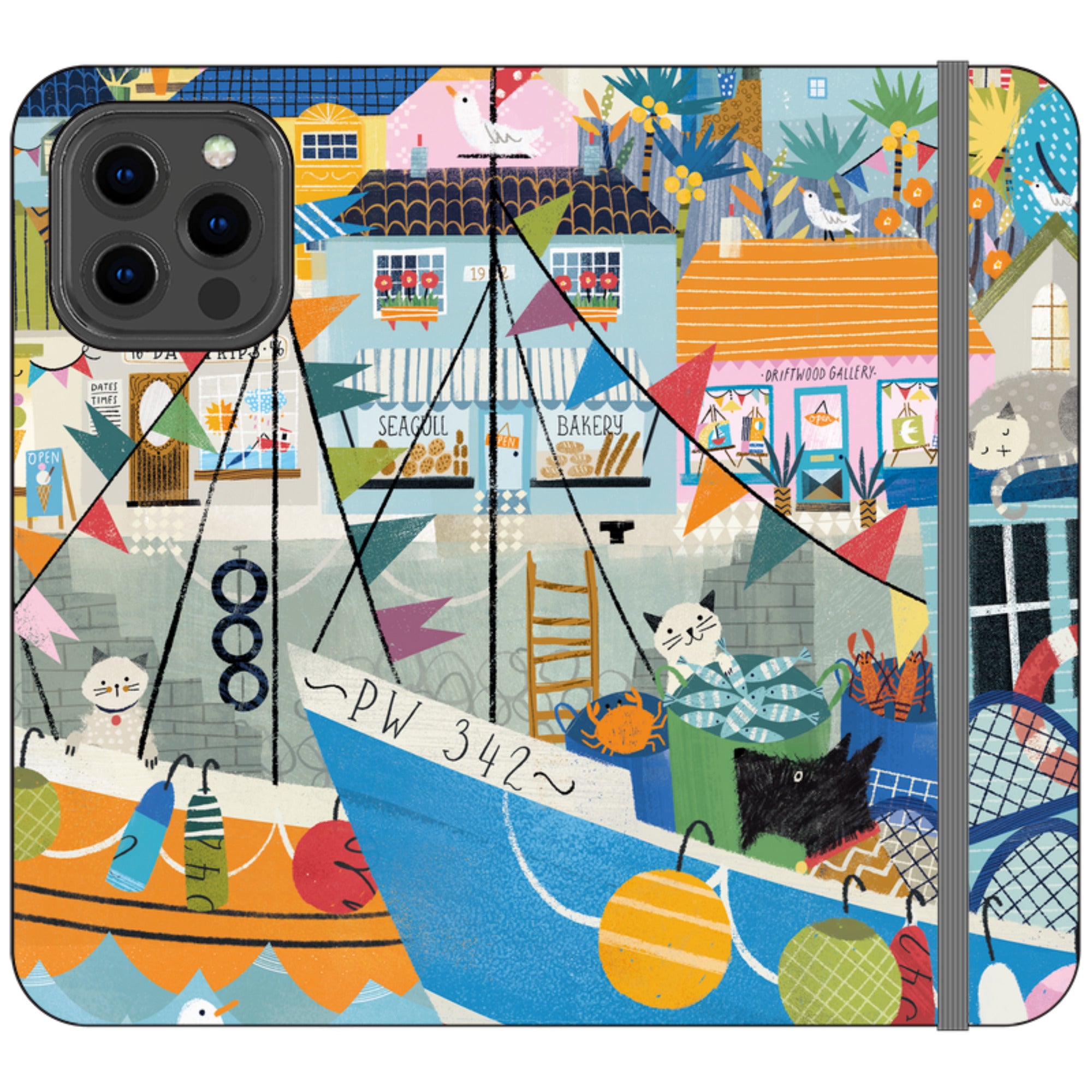 Night Harbour Wallet Case By Ali Brookes