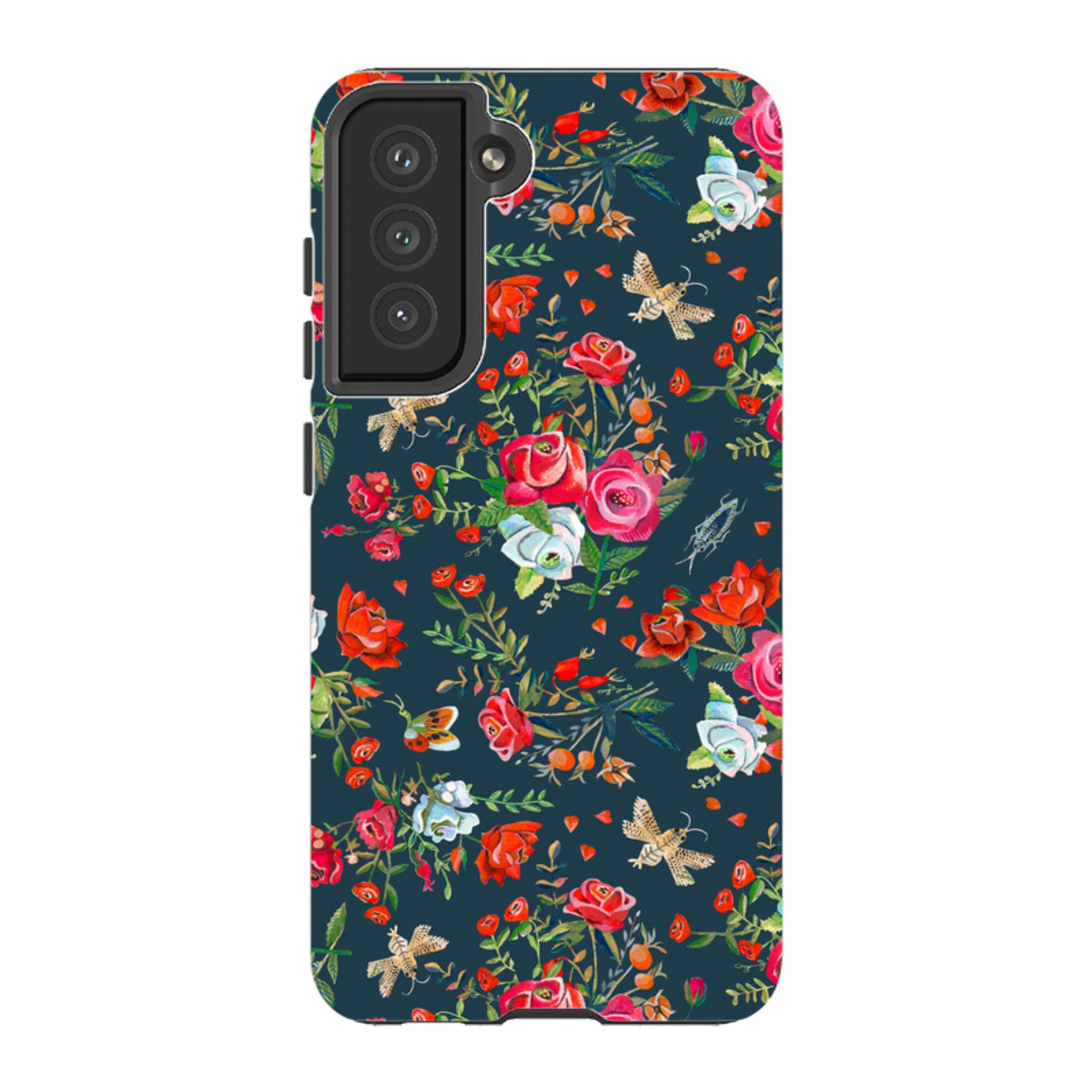 Samsung Tough Case - Blue Roses By Caroline Bonne Muller
