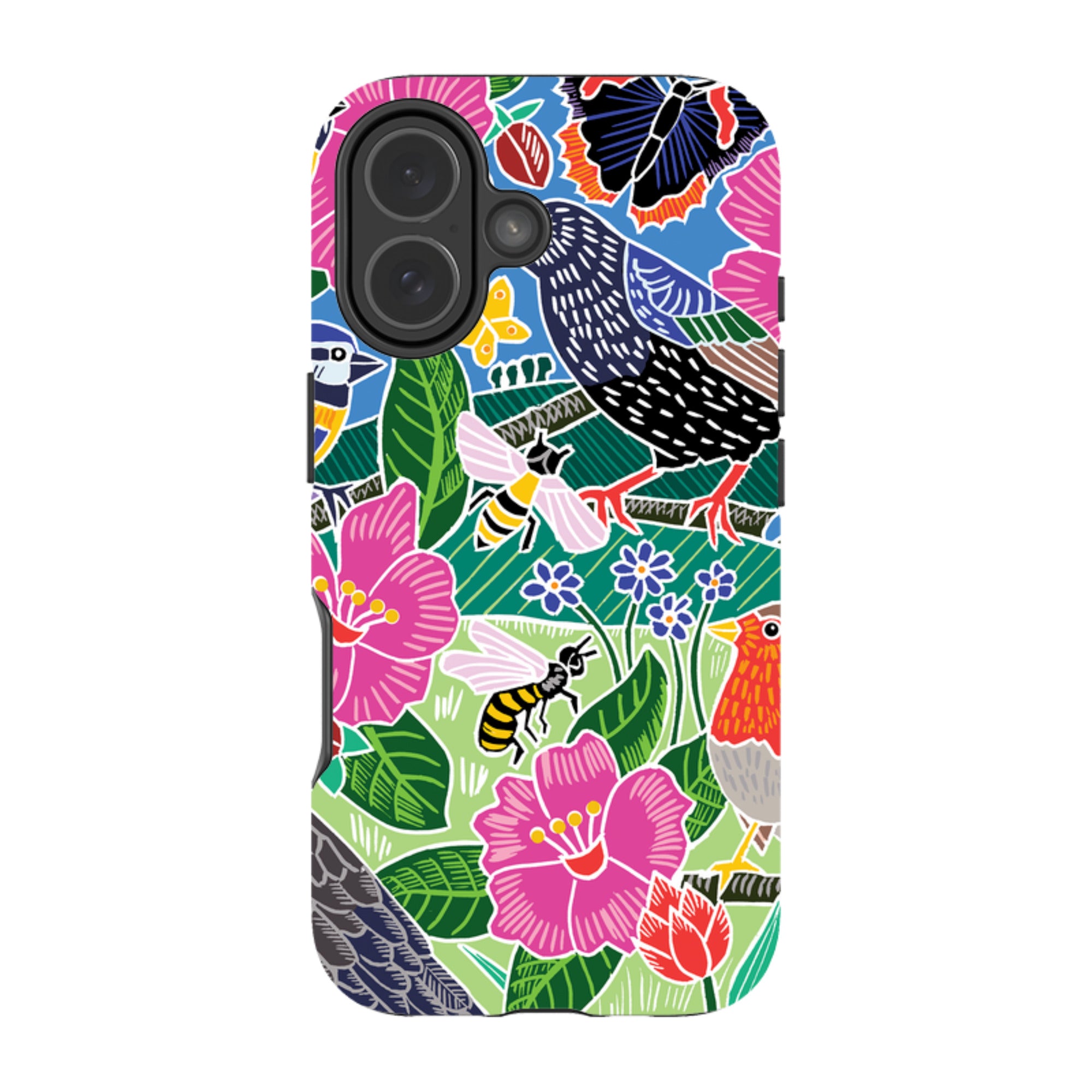 iPhone Tough Case - Garden Bird Jigsaw A By Kate Heiss