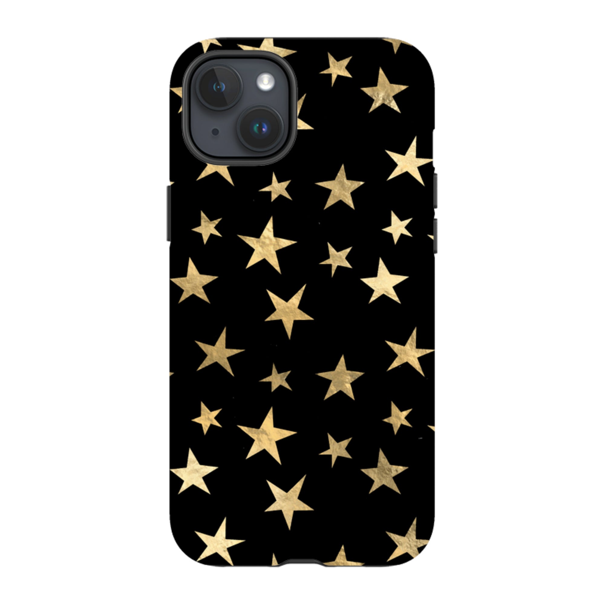 iPhone Tough Case - Black and Gold Stars