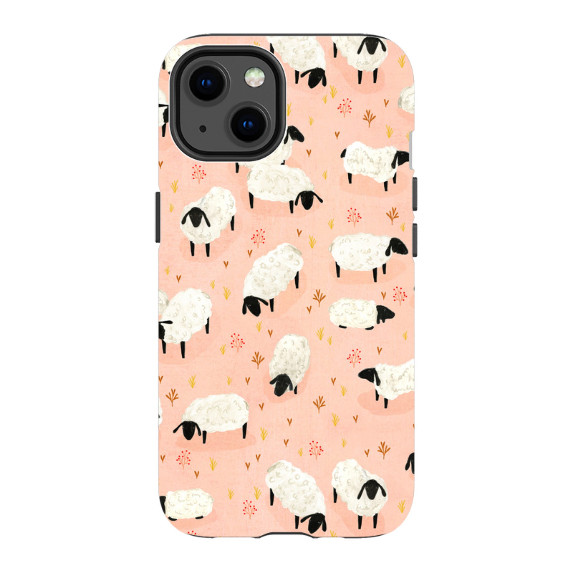 iPhone Tough Case - Sheep Pink By Katherine Quinn