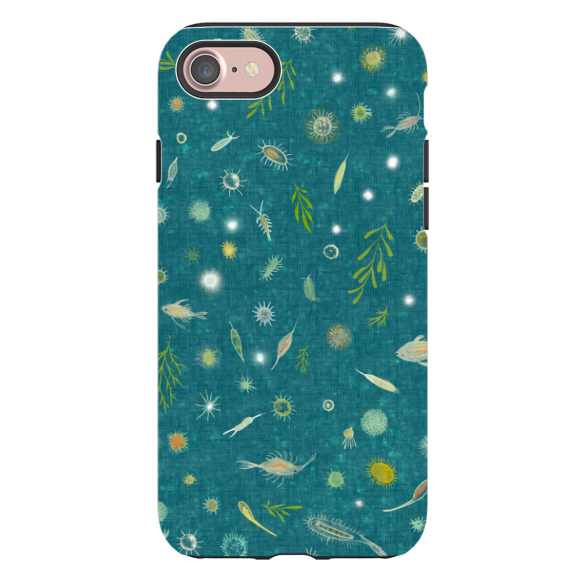 iPhone Tough Case - Plankton Light - Steel Blue By Katherine Quinn
