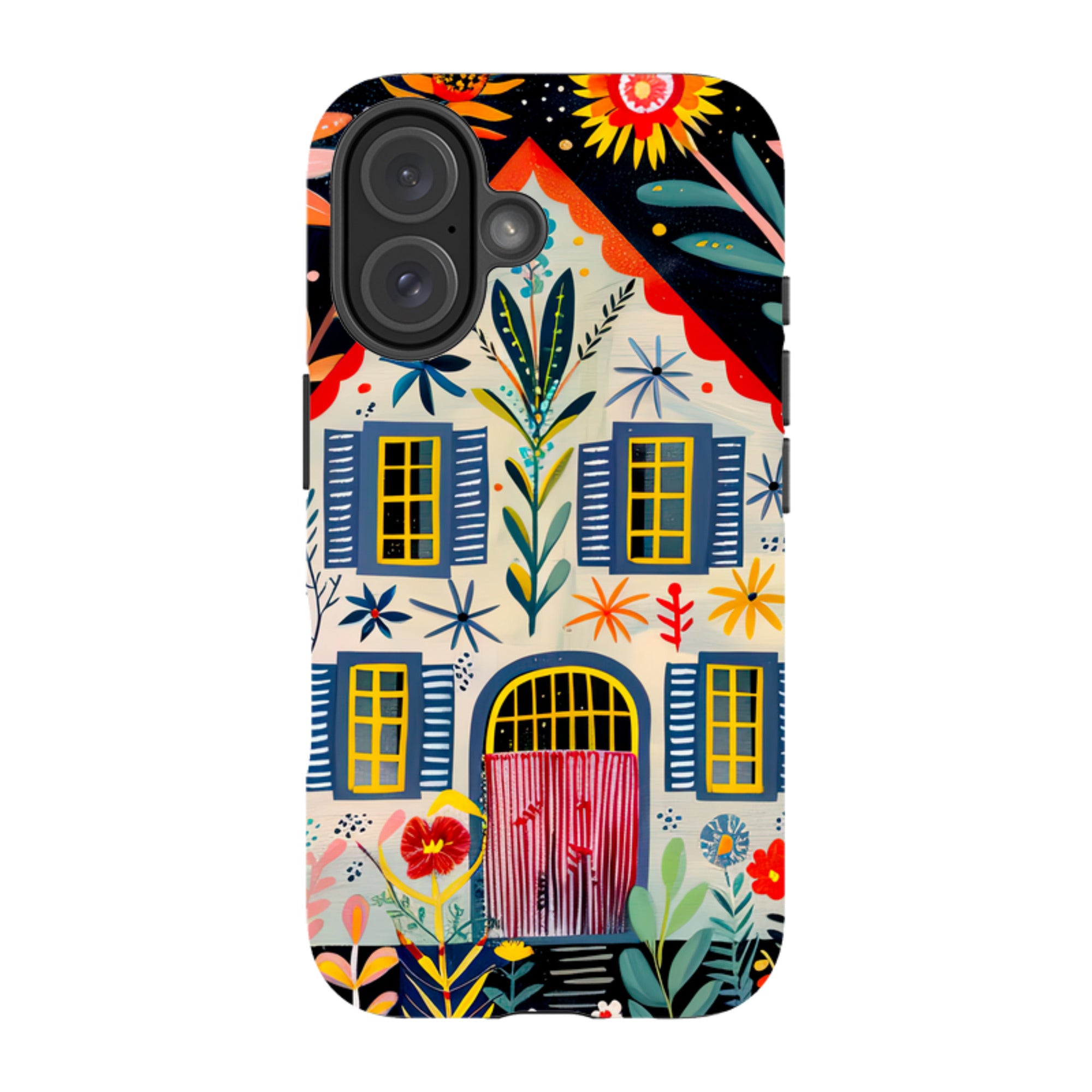 iPhone Case - Folk Art House X
