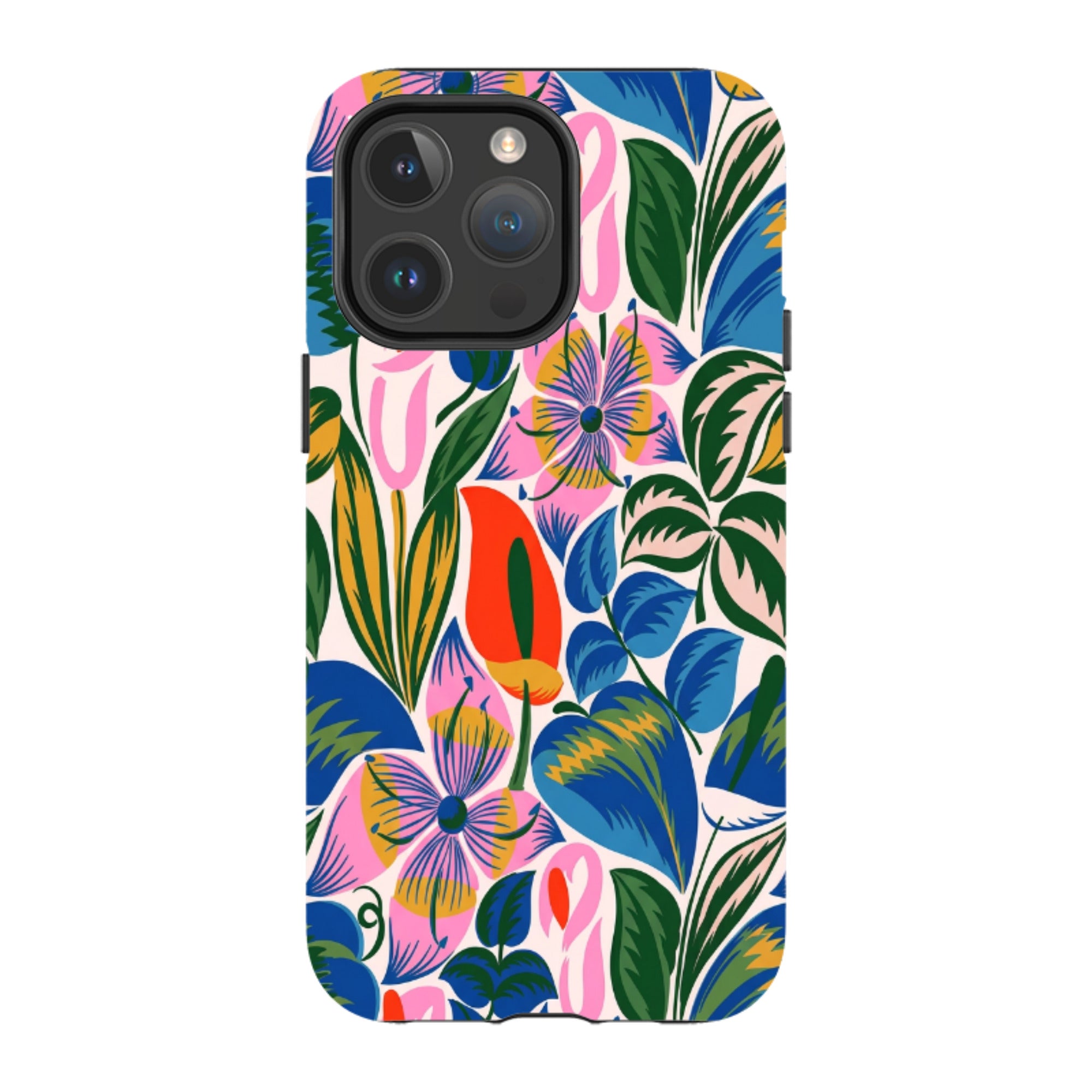 iPhone MagSafe Tough Case - Retro Tropical Floral
