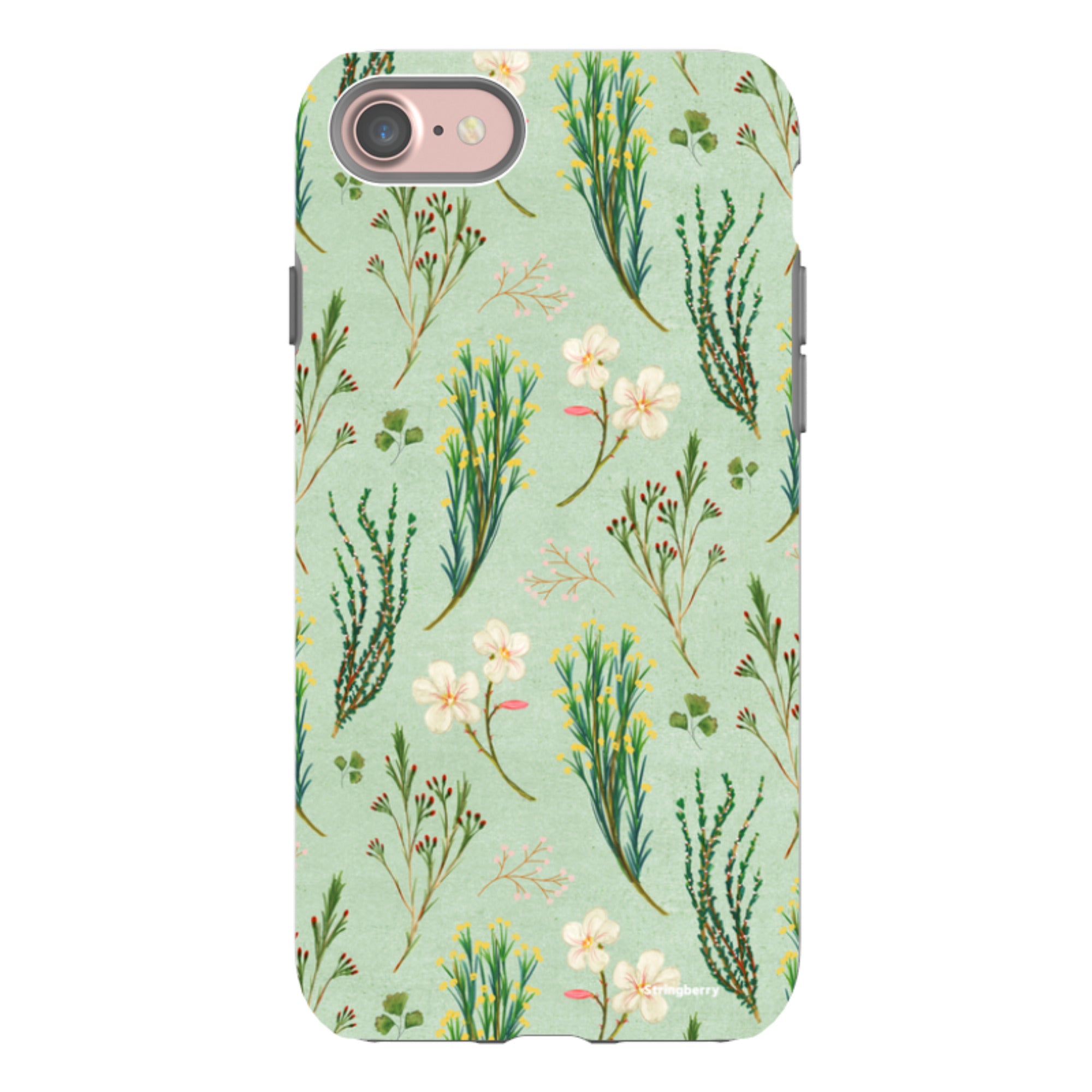 iPhone Tough Case - Wild Flowers By Katherine Quinn