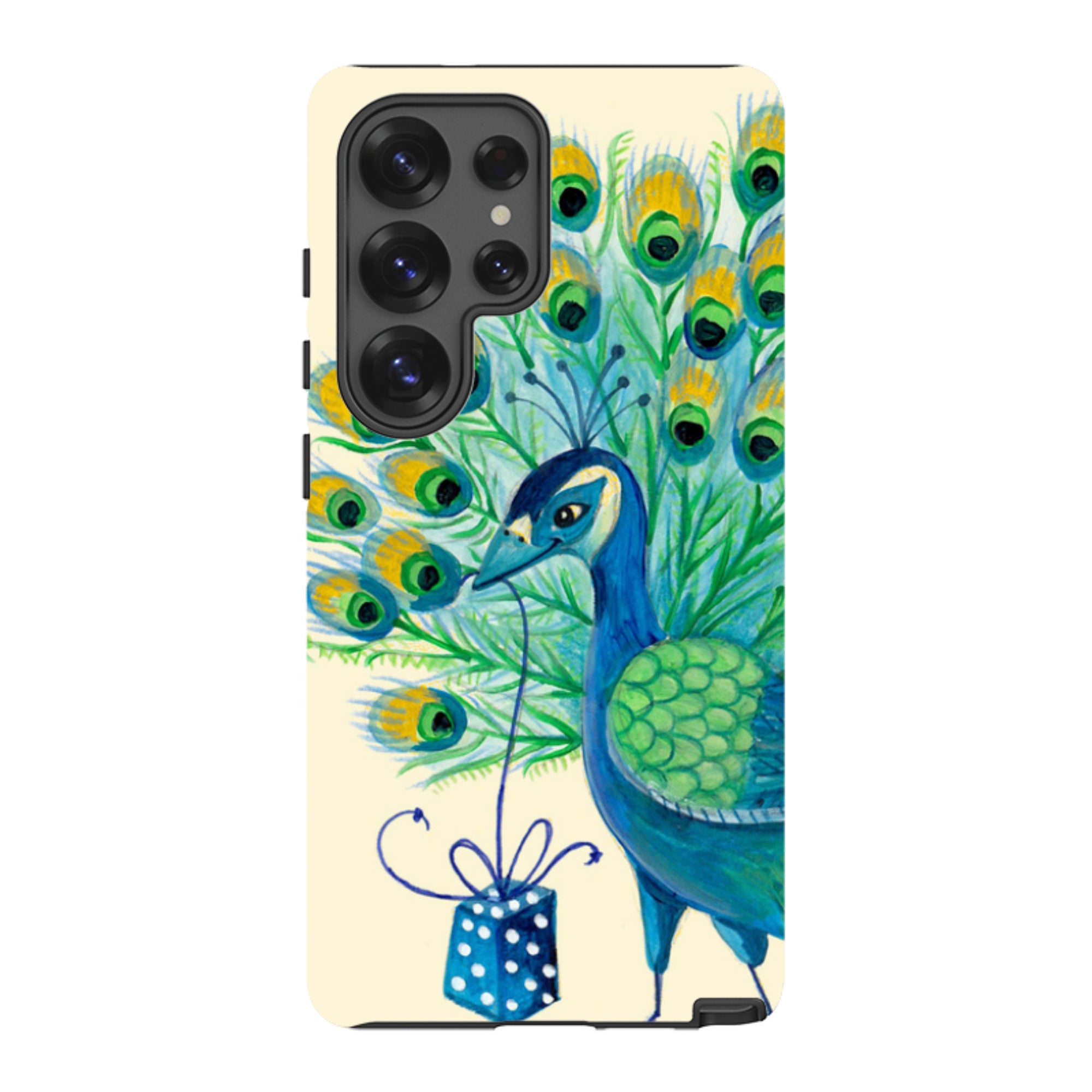 Samsung Tough Case - Peacock Present By Caroline Bonne Muller